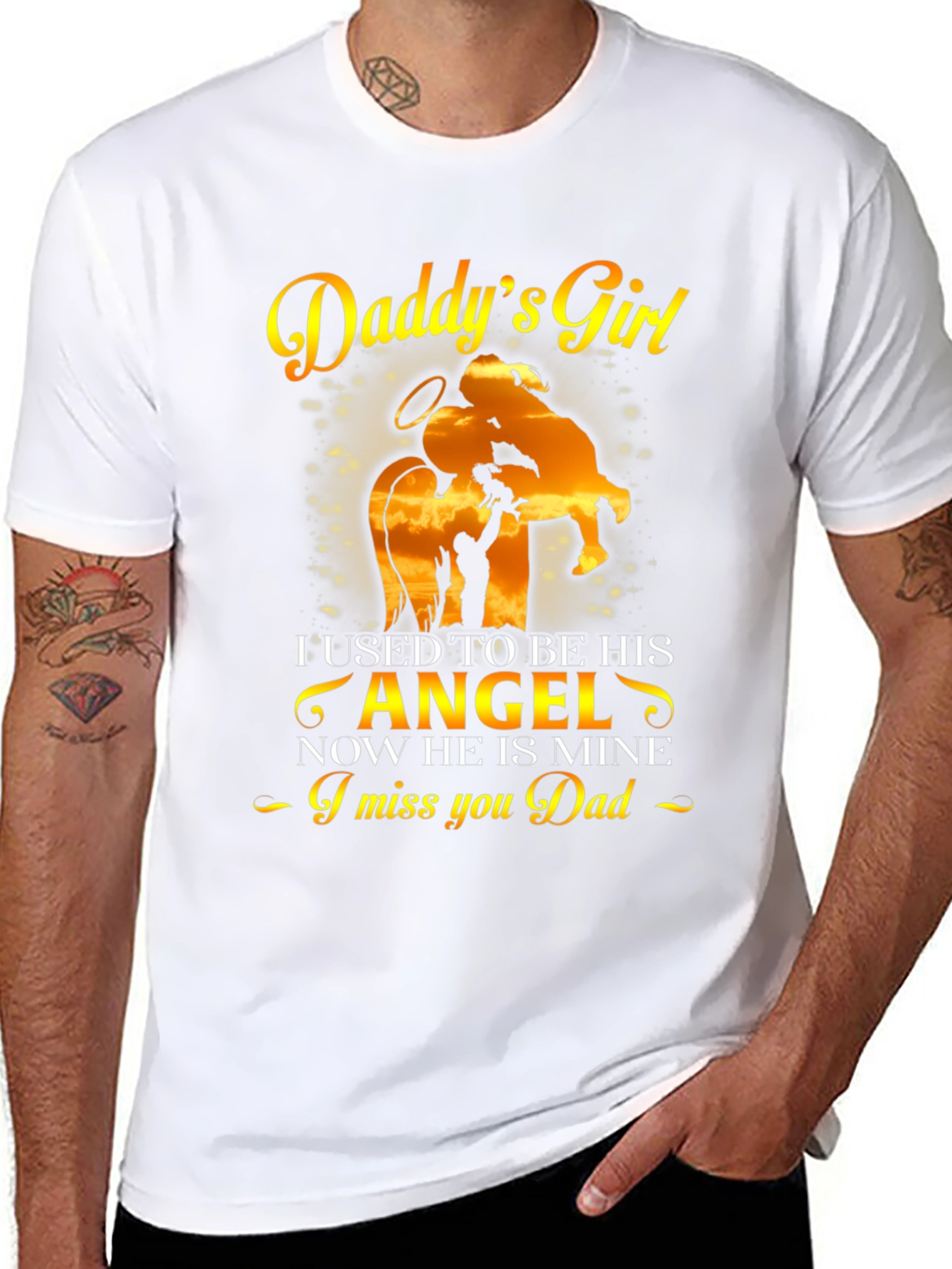 Daddys Girl Memorial T-Shirt - Remembrance Gift