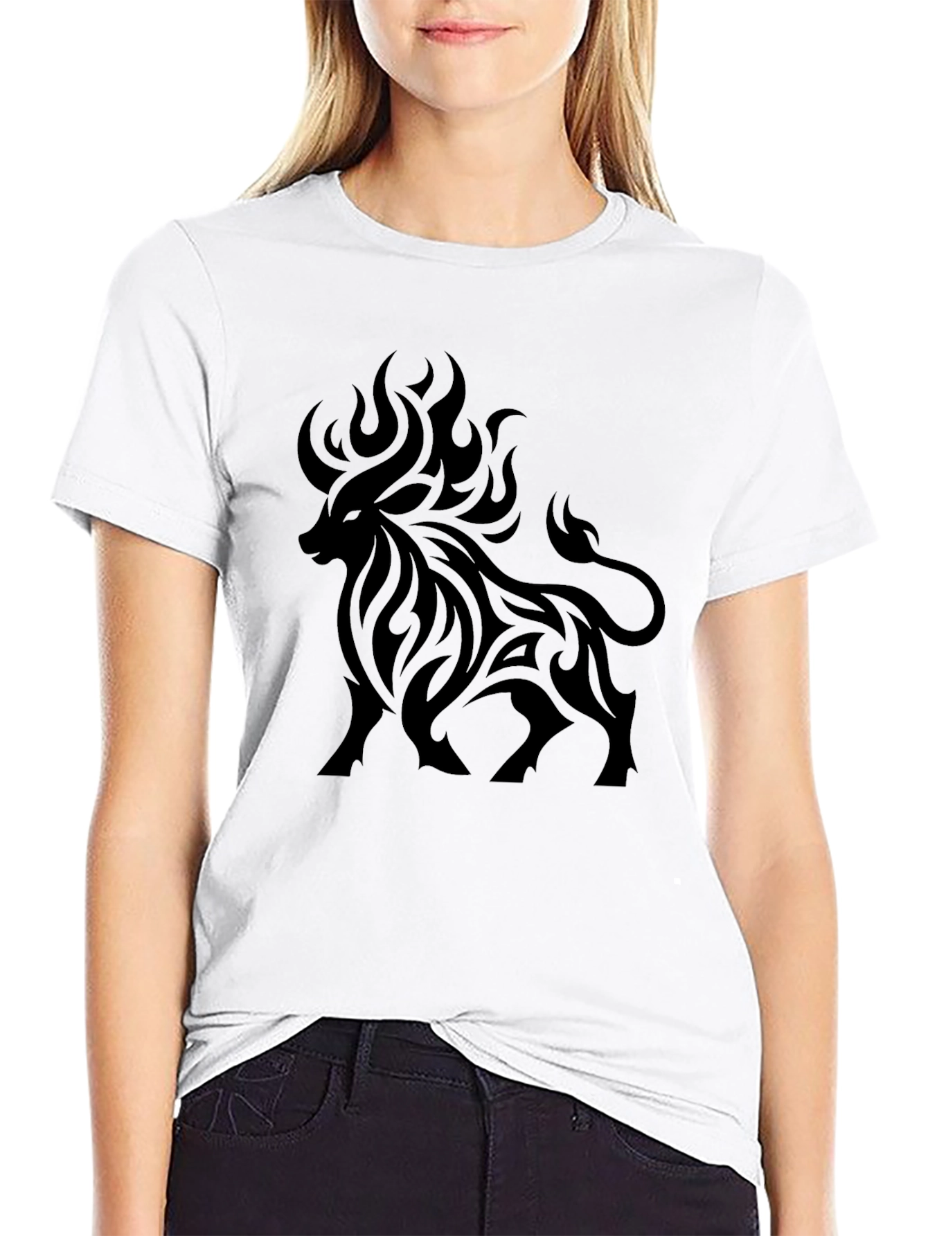 Mens Black Bull Graphic Tee - Stylish Casual Wear