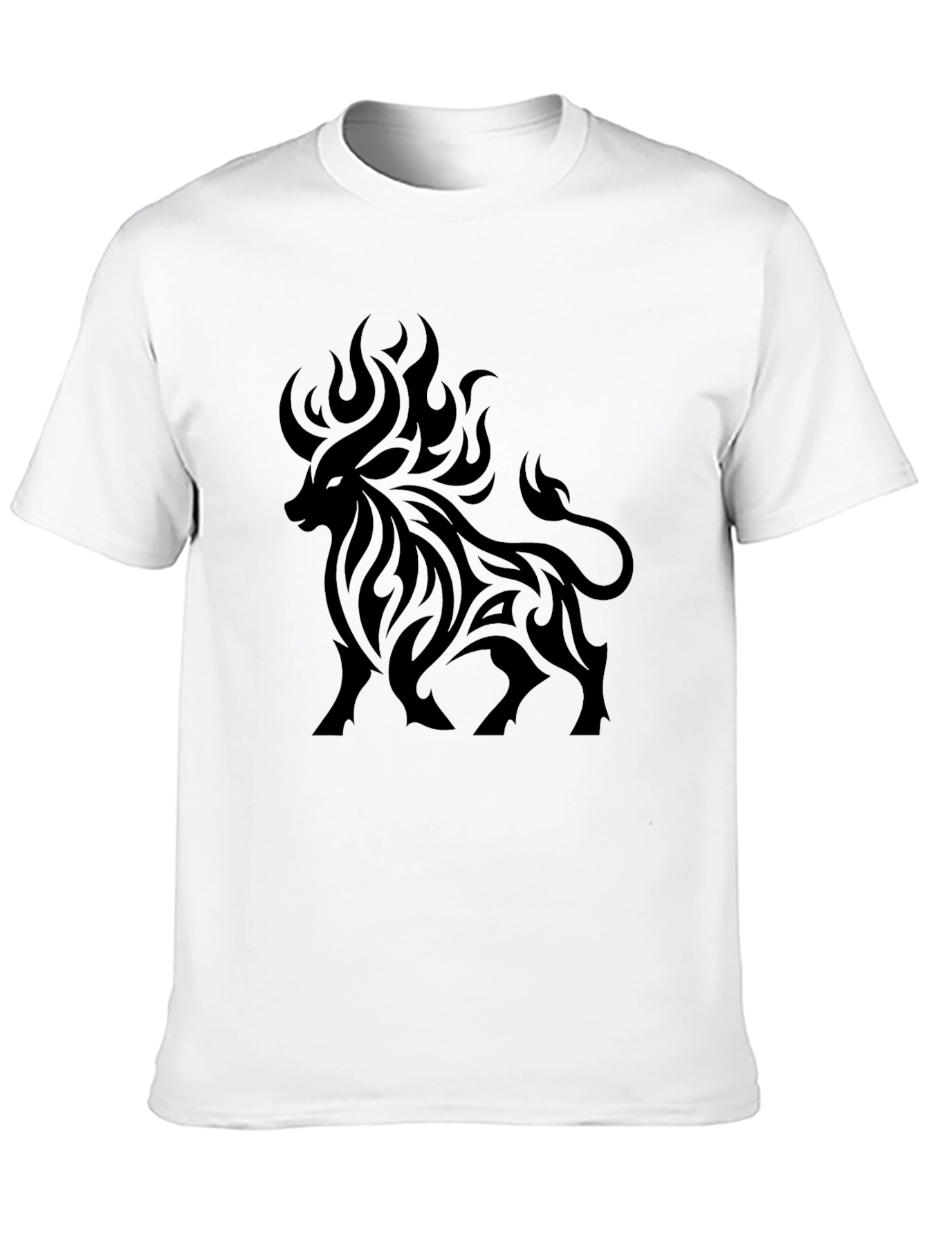 Mens Black Bull Graphic Tee - Stylish Casual Wear