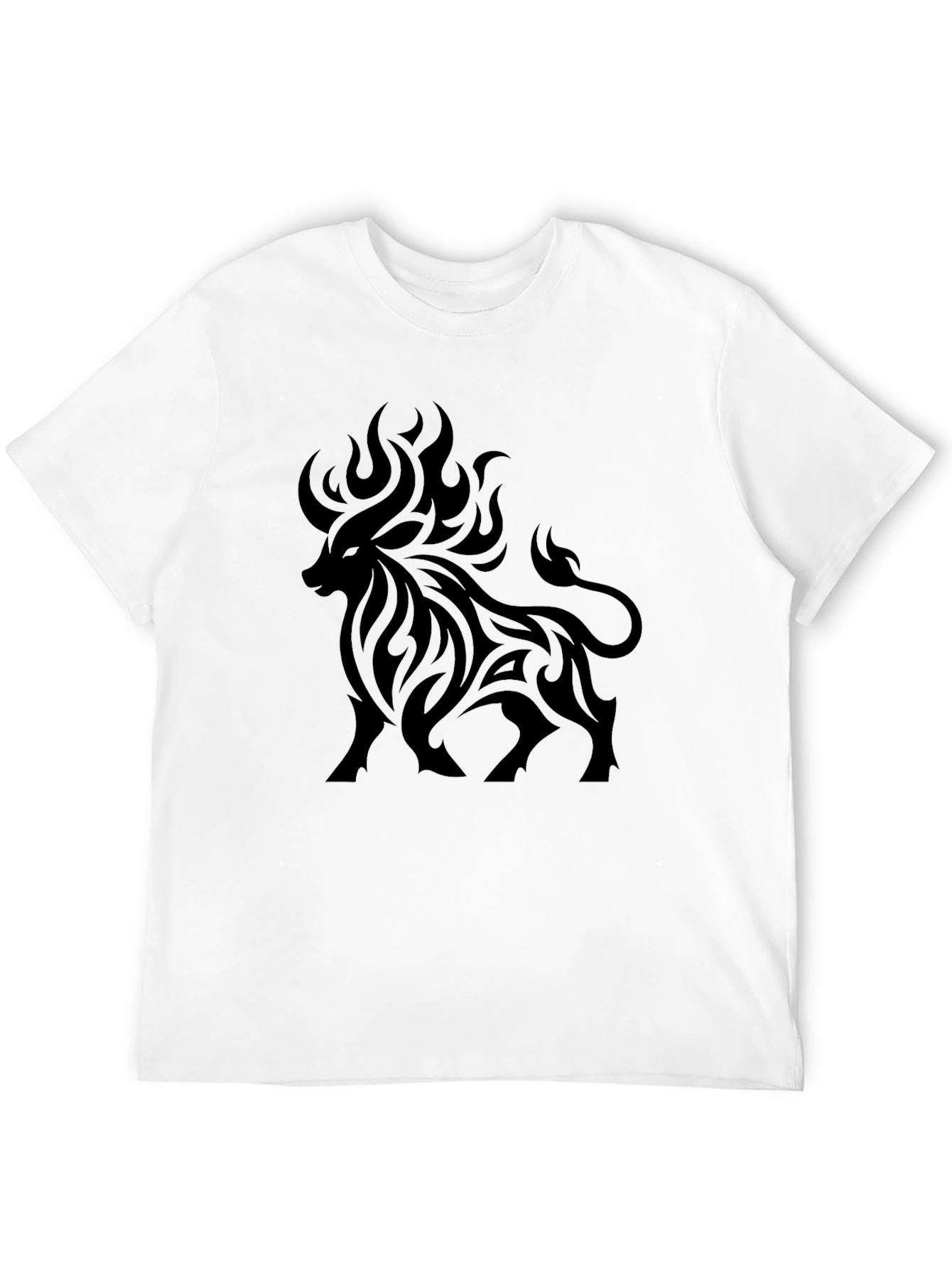 Mens Black Bull Graphic Tee - Stylish Casual Wear
