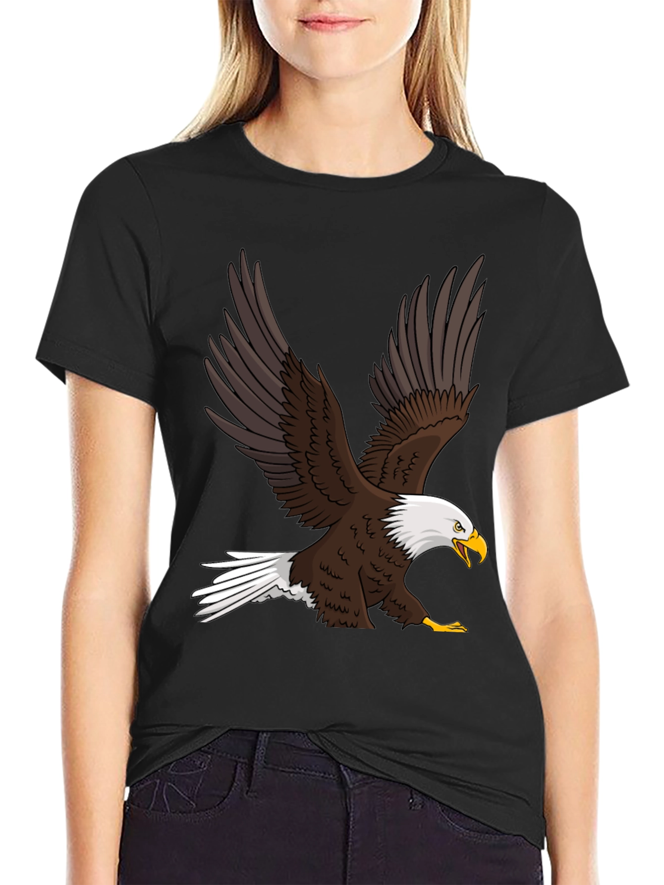 Eagle Graphic Tee - Mens Black T-Shirt