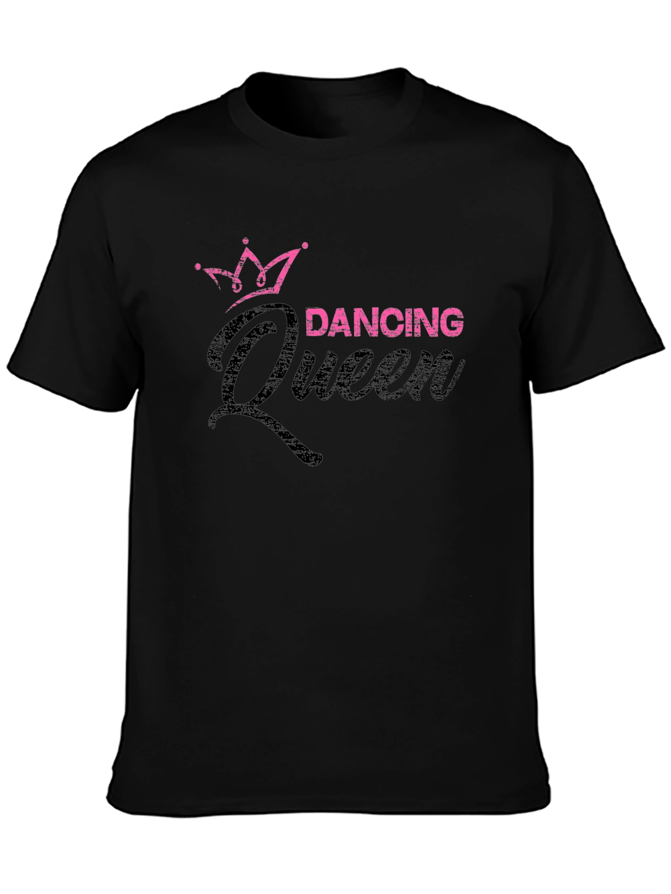 Dancing Queen Black T-Shirt - Fun Graphic Tee