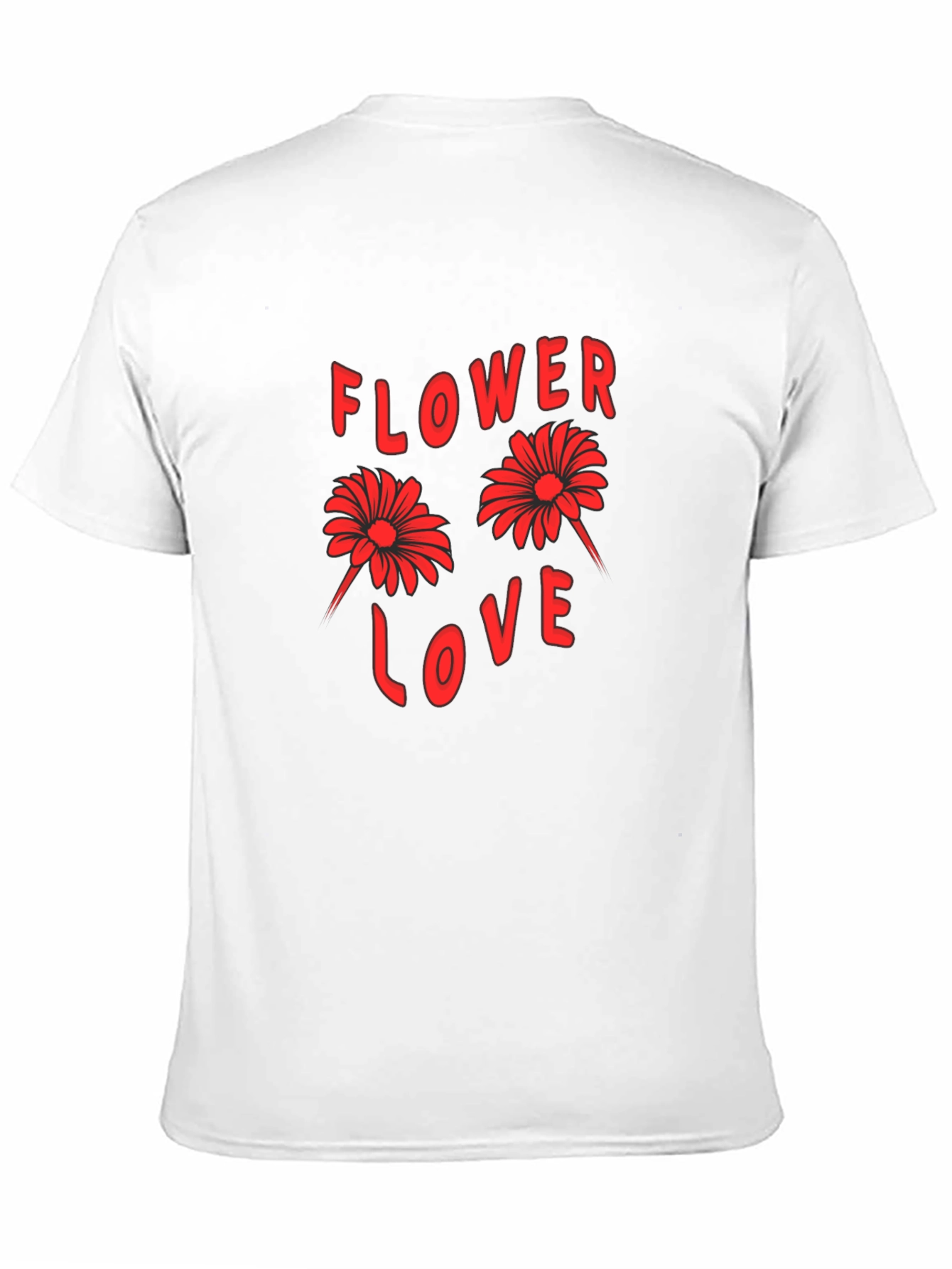 Flower Love Graphic Tee - Black
