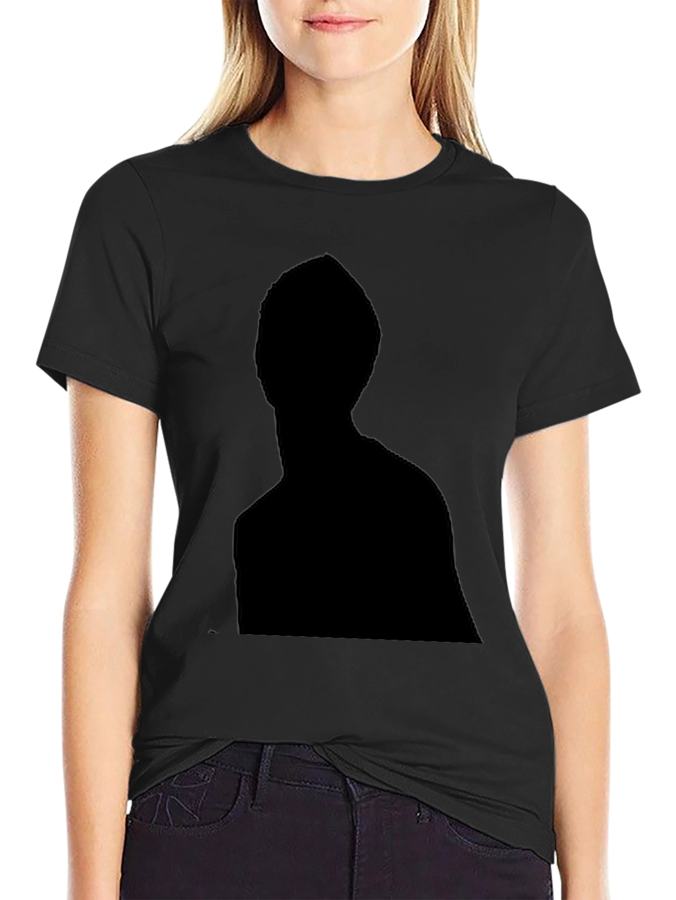 Silhouette Graphic Tee - Modern Black T-Shirt
