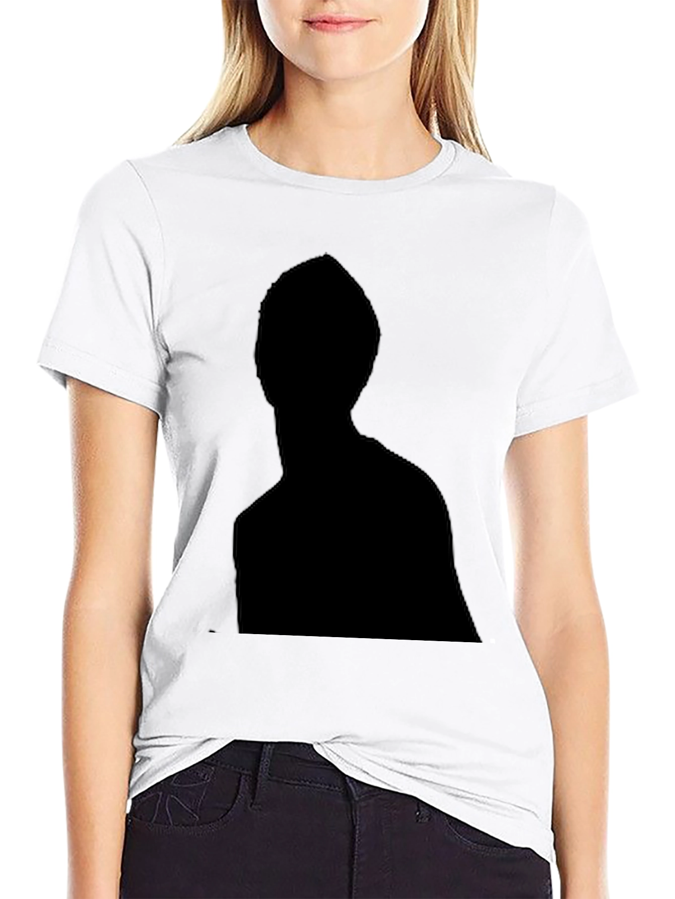 Silhouette Graphic Tee - Modern Black T-Shirt