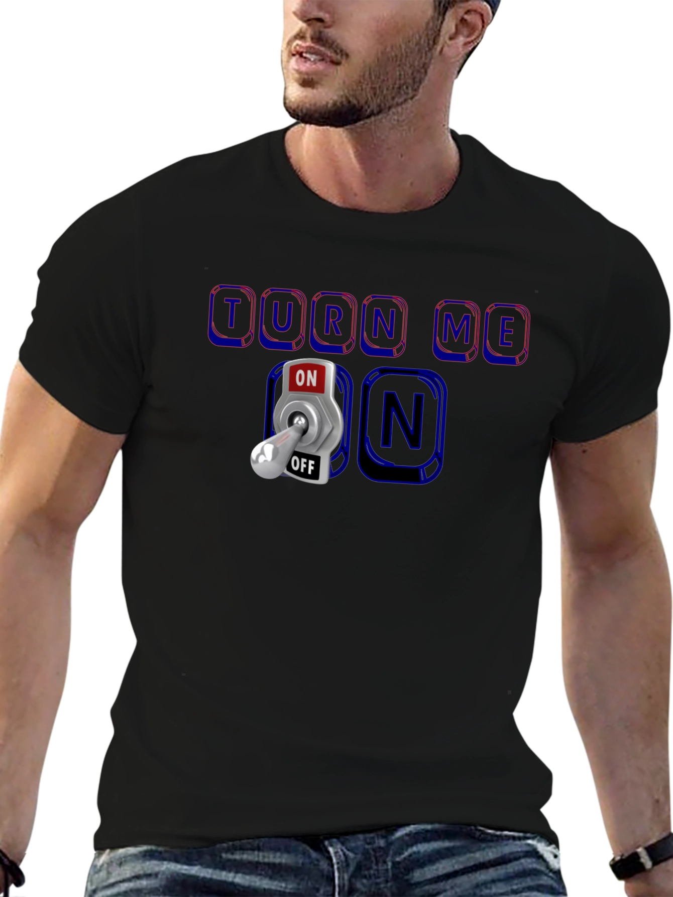 Turn Me On T-Shirt - Humorous Graphic Tee