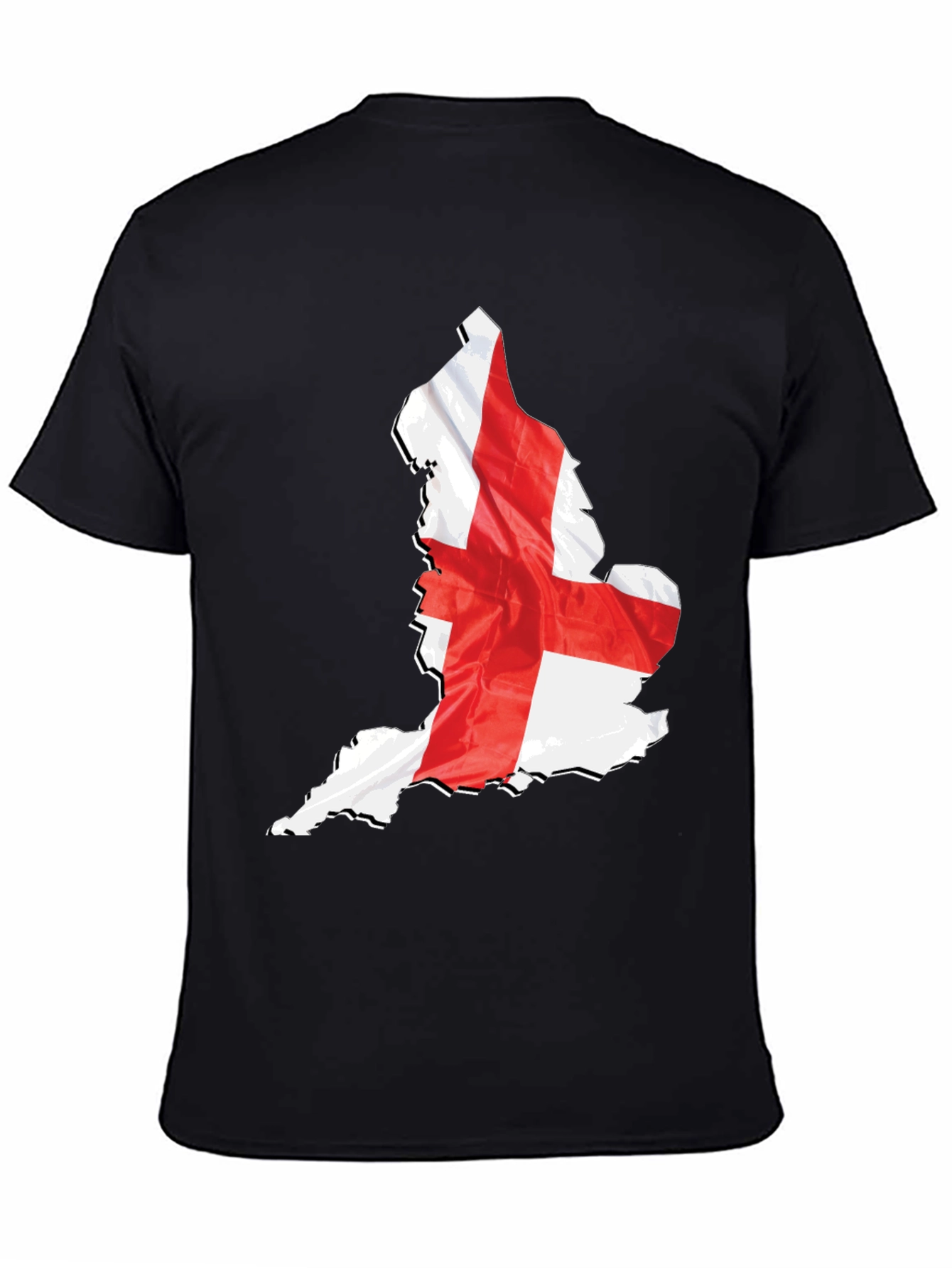 England Flag Map Graphic T-Shirt