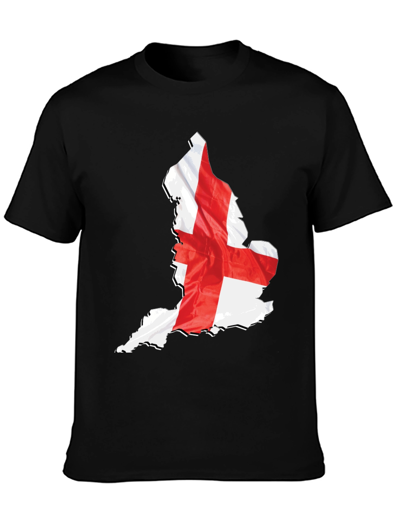 England Flag Map Graphic T-Shirt