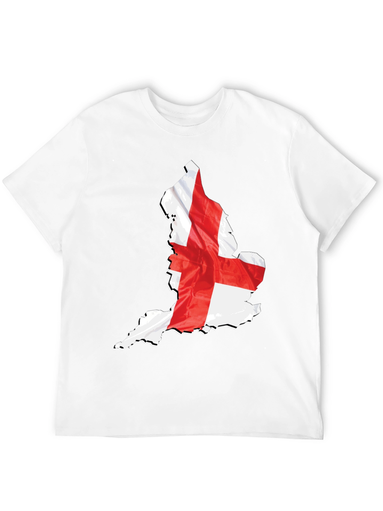 England Flag Map Graphic T-Shirt