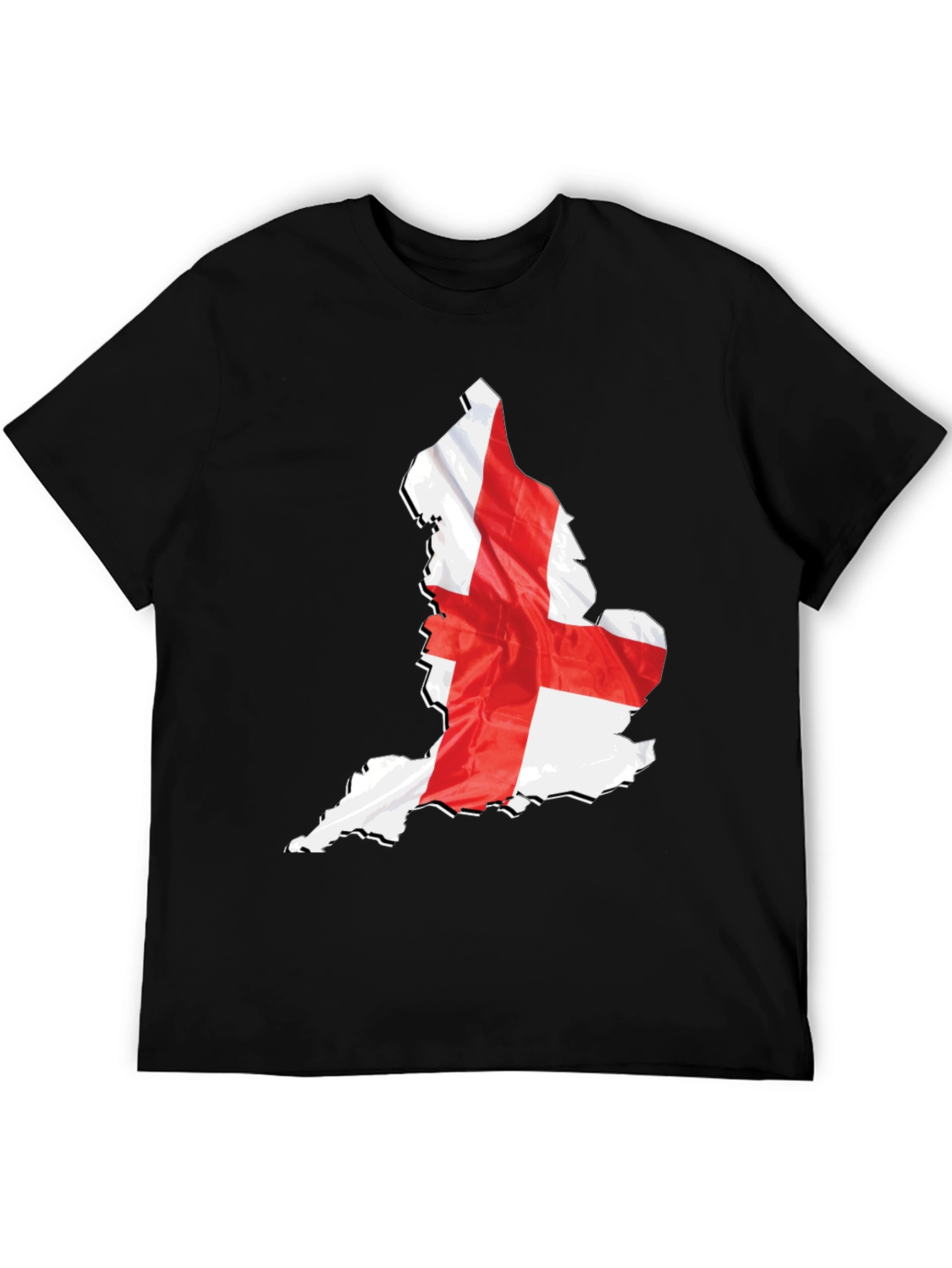 England Flag Map Graphic T-Shirt