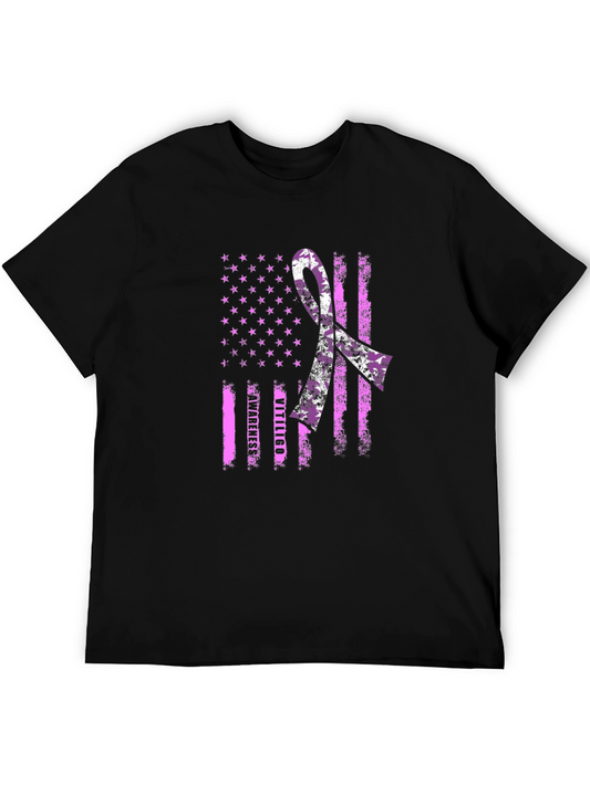 Vitiligo Awareness T-Shirt - American Flag Design