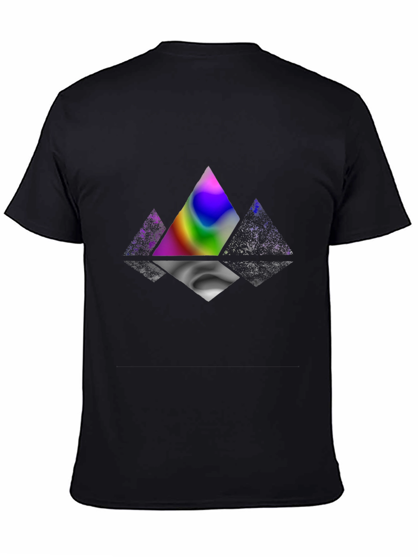 Prism Reflection Graphic T-Shirt - Modern Abstract Design