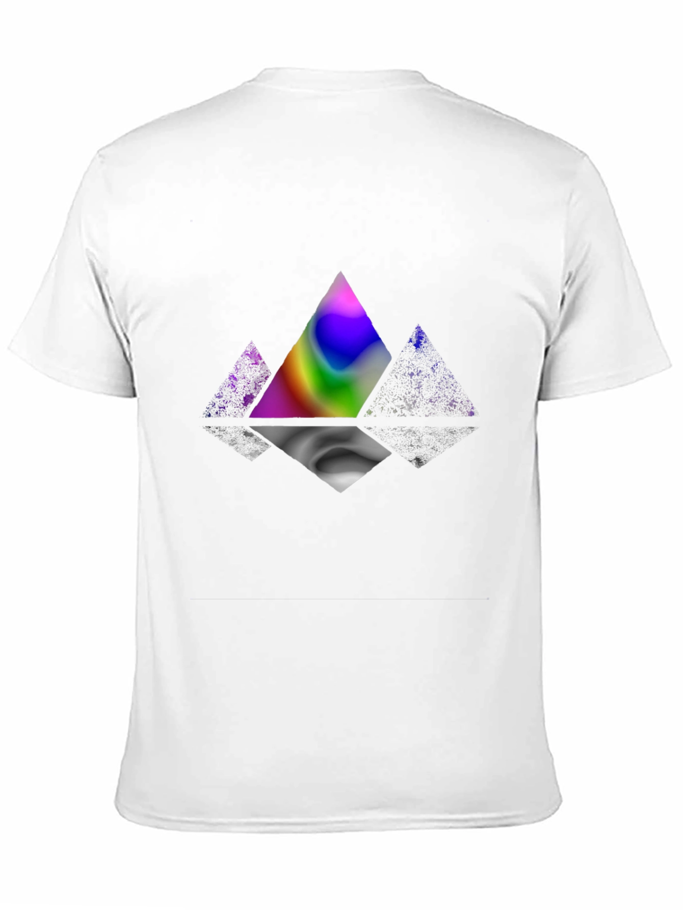 Prism Reflection Graphic T-Shirt - Modern Abstract Design