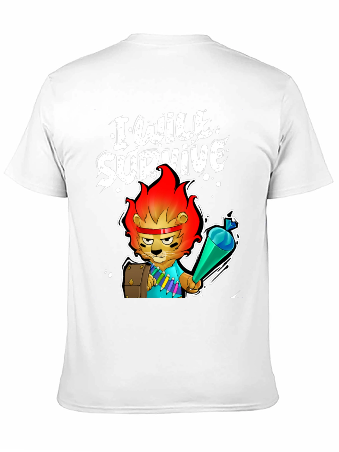I Will Survive Lion Graphic Tee