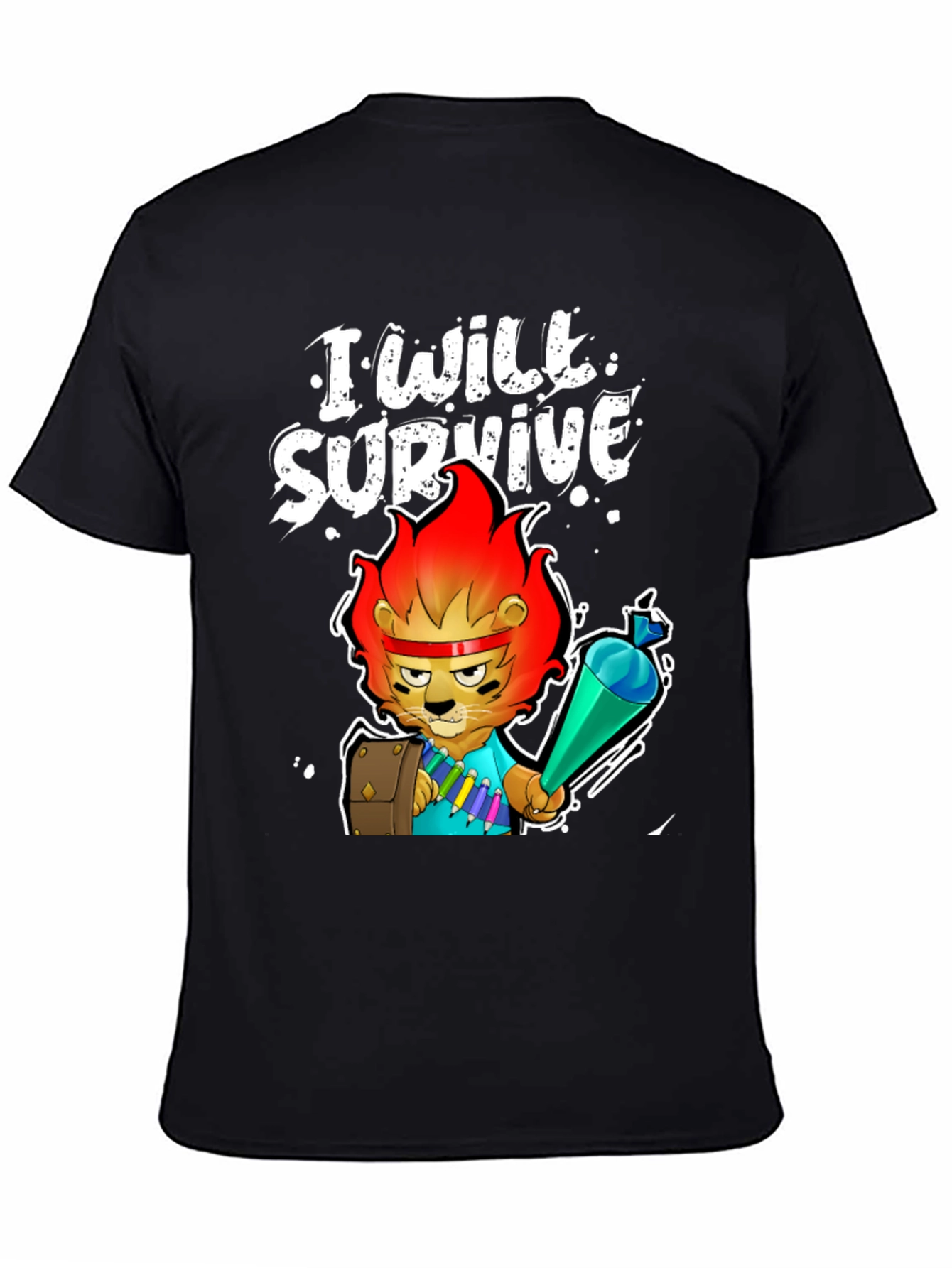 I Will Survive Lion Graphic Tee