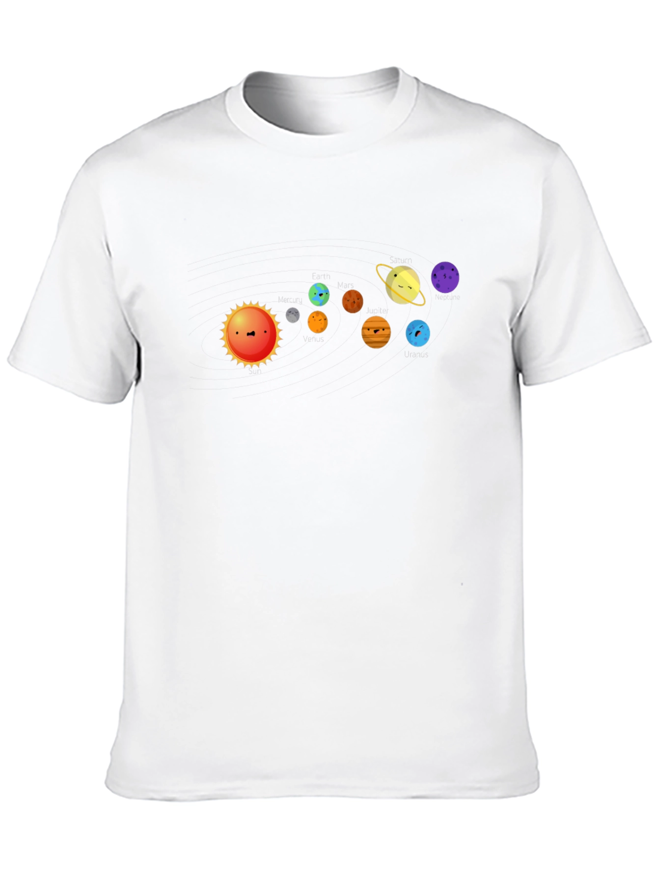 Solar System T-Shirt - Cute Planets Graphic Tee