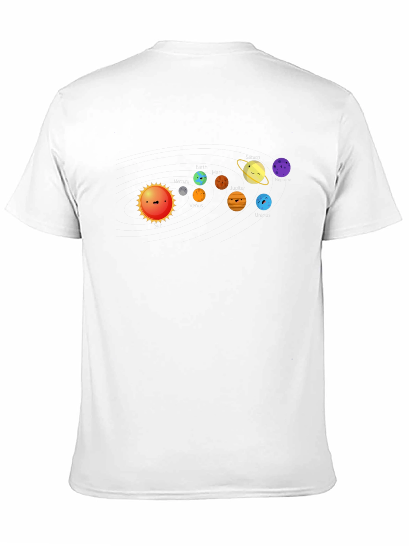 Solar System T-Shirt - Cute Planets Graphic Tee