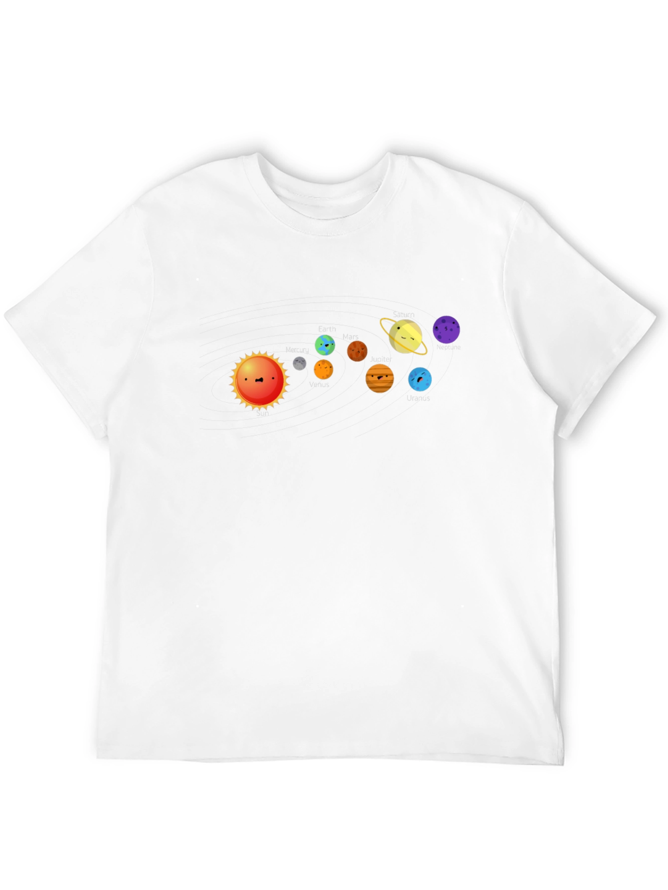 Solar System T-Shirt - Cute Planets Graphic Tee