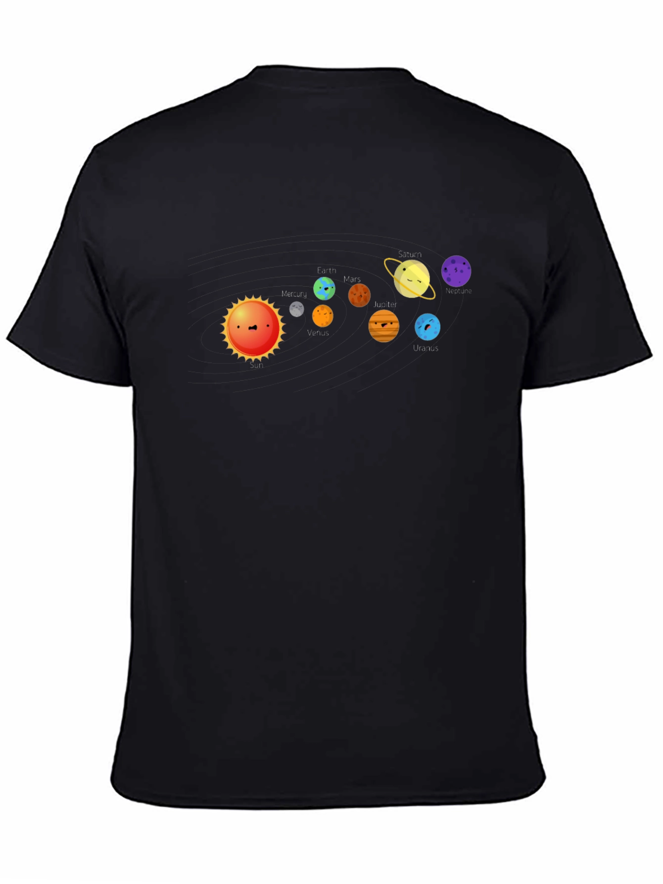 Solar System T-Shirt - Cute Planets Graphic Tee