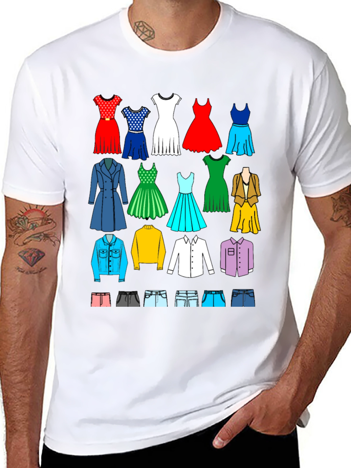 Fashion Collage Graphic Tee