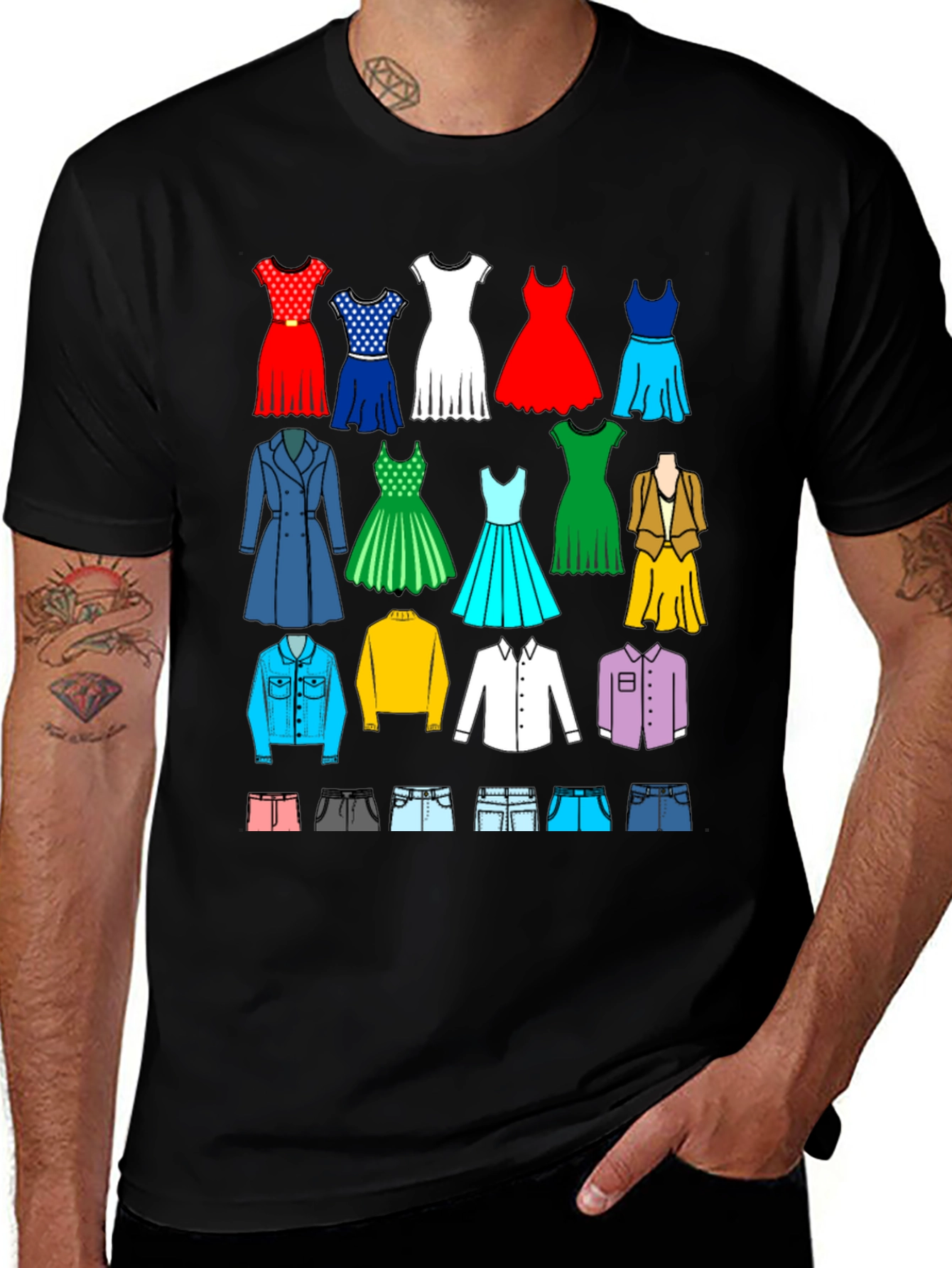 Fashion Collage Graphic Tee