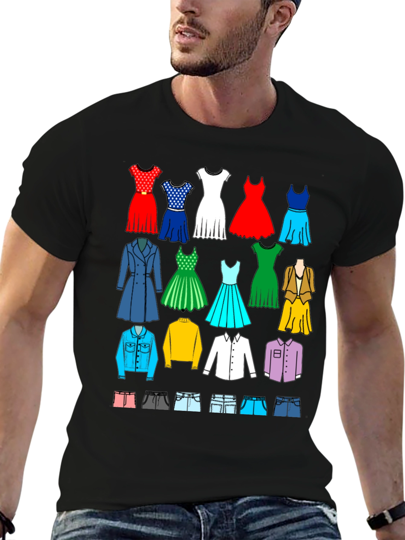 Fashion Collage Graphic Tee