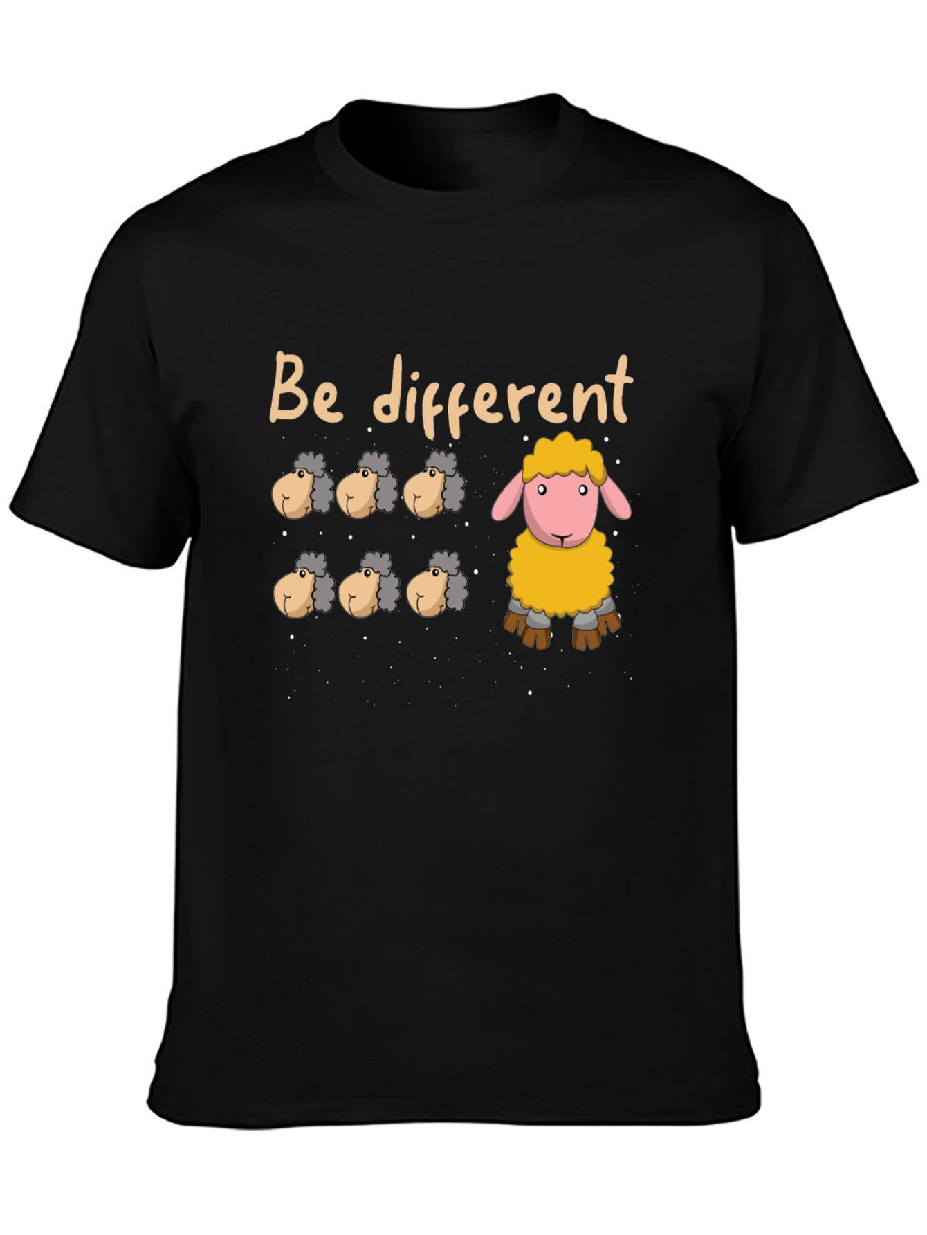 Be Different Sheep Graphic Tee - Unique Fashion Statement