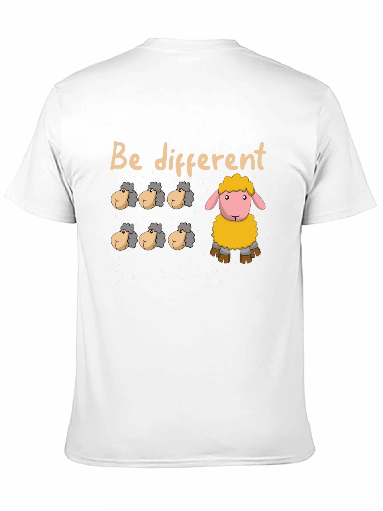 Be Different Sheep Graphic Tee - Unique Fashion Statement