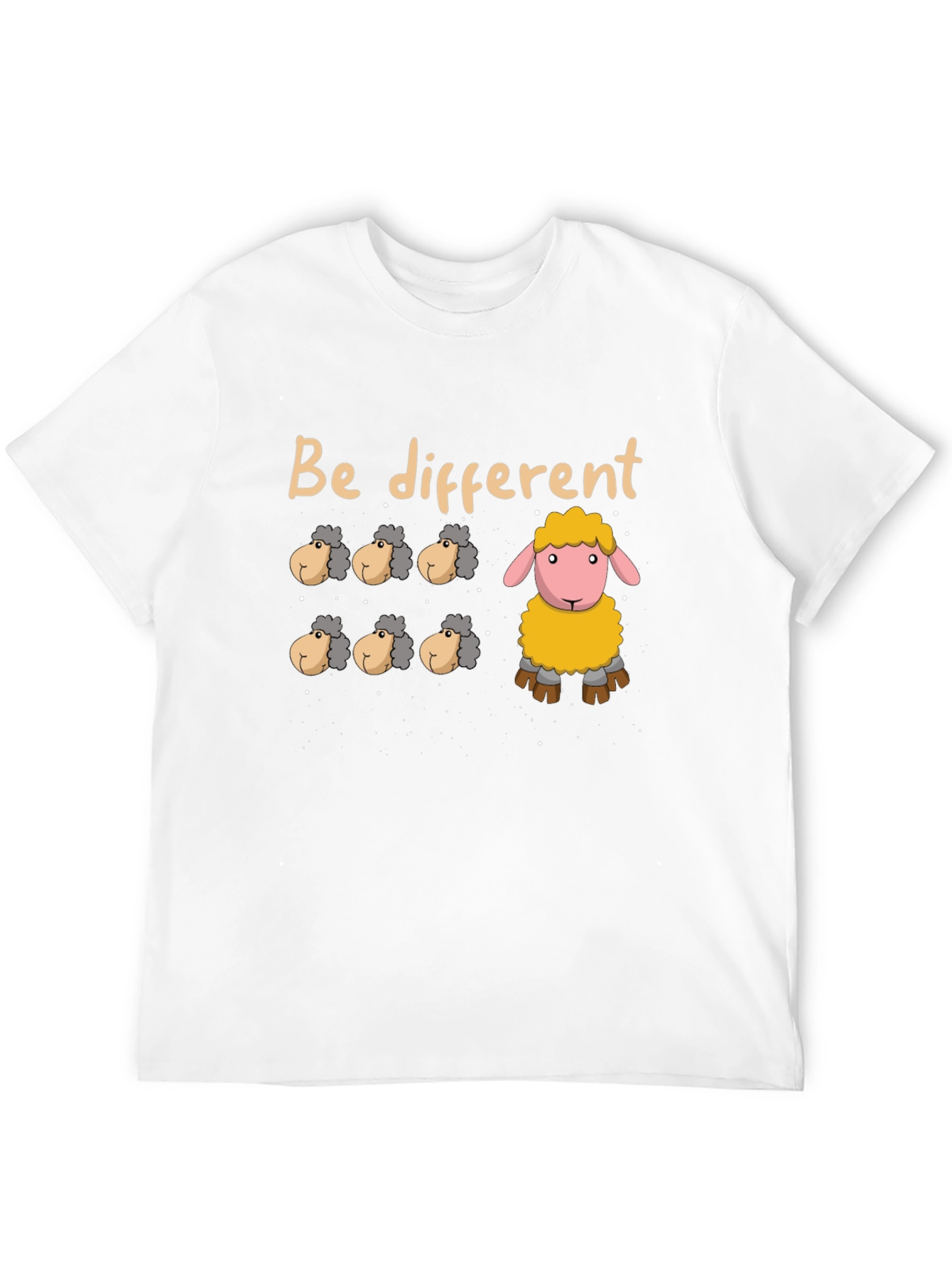 Be Different Sheep Graphic Tee - Unique Fashion Statement
