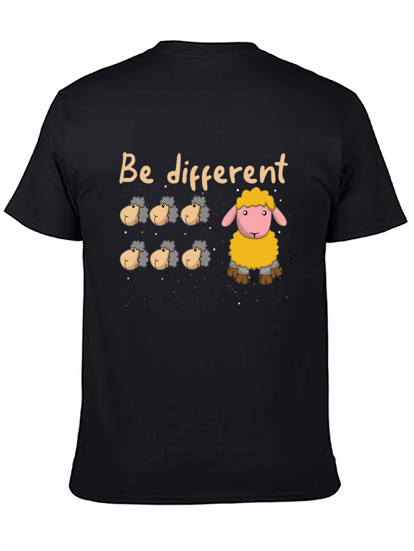 Be Different Sheep Graphic Tee - Unique Fashion Statement
