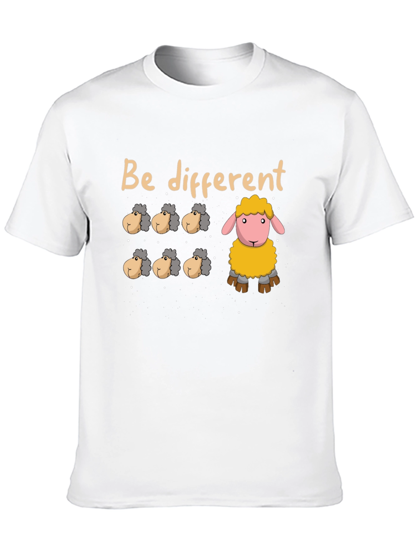 Be Different Sheep Graphic Tee - Unique Fashion Statement