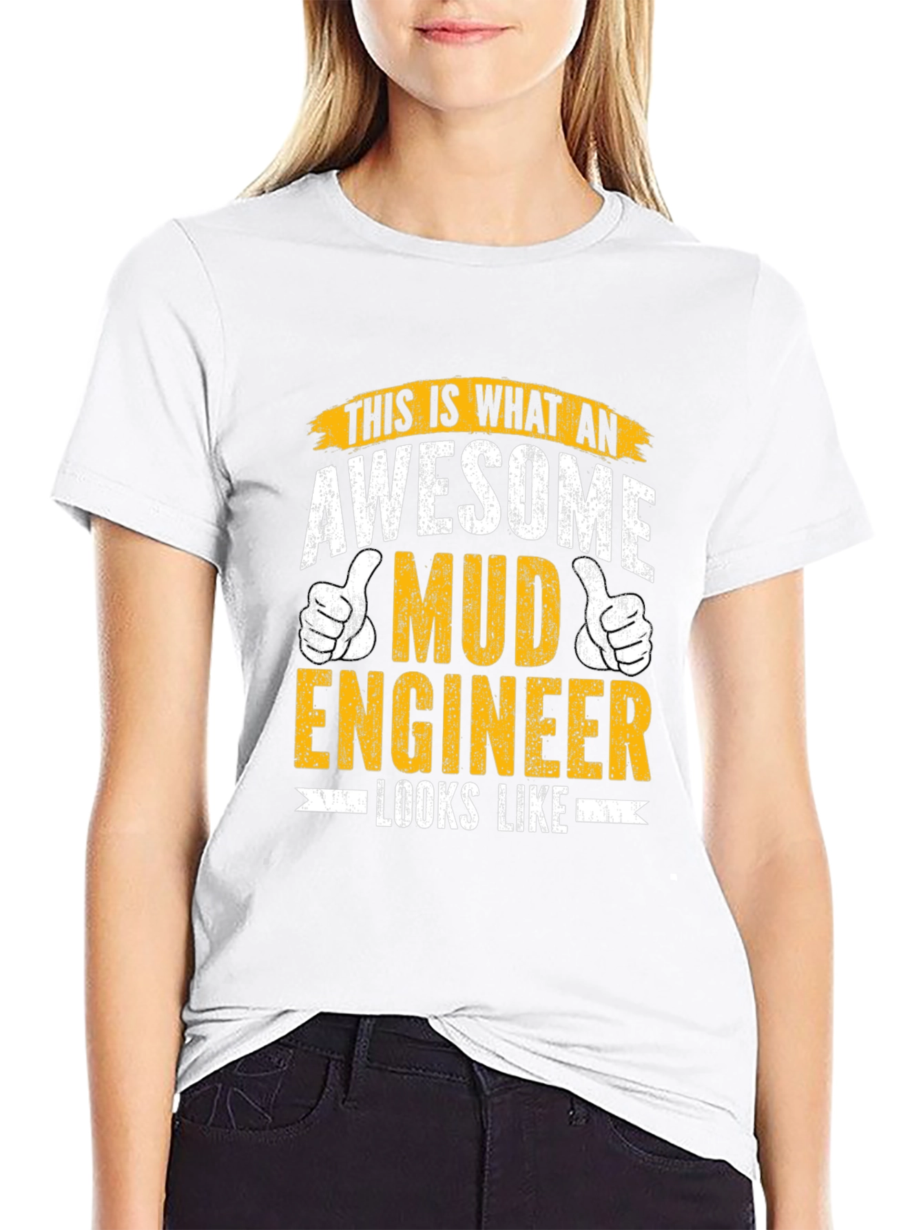 Awesome Mud Engineer T-Shirt - Black