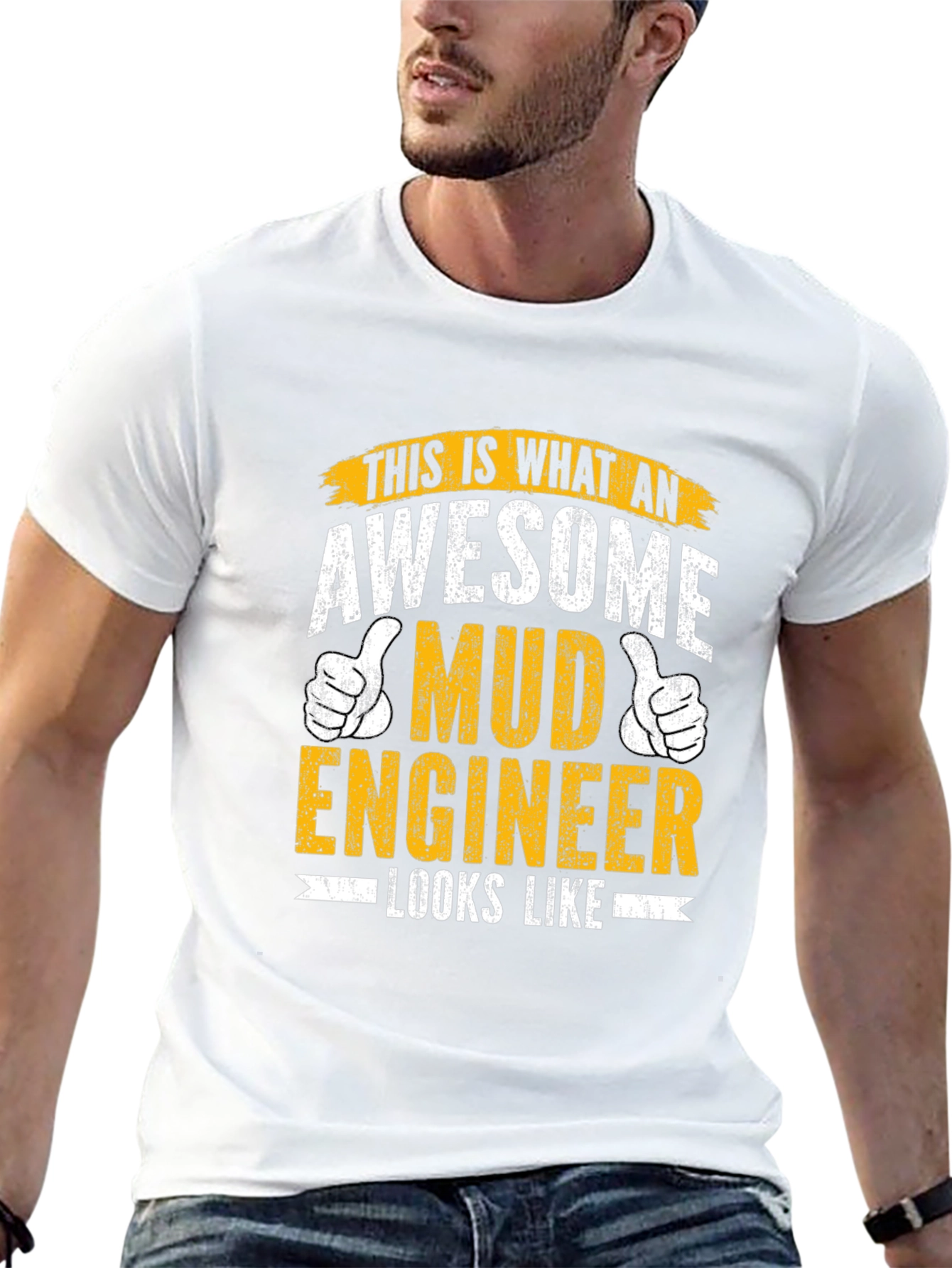 Awesome Mud Engineer T-Shirt - Black