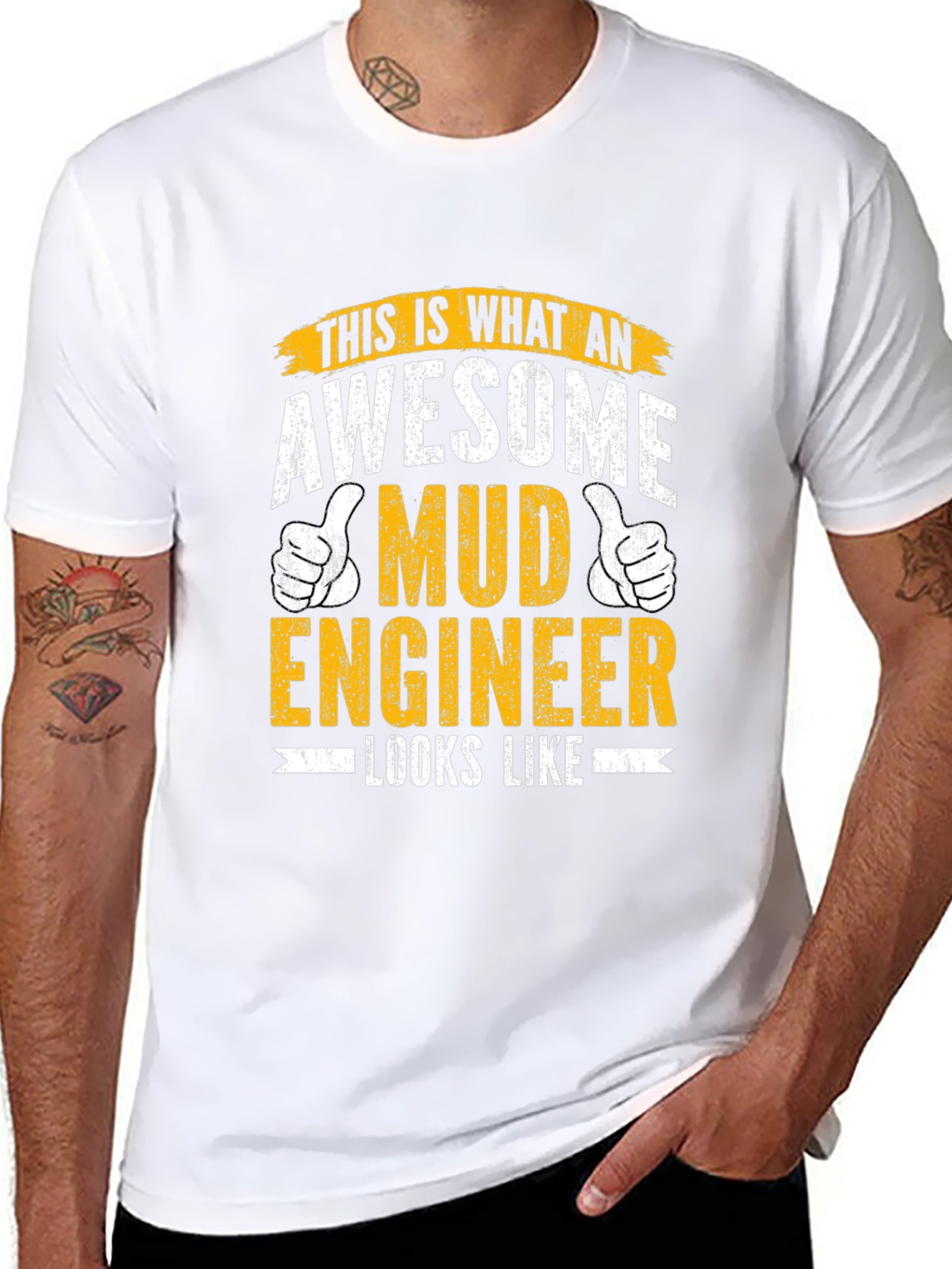 Awesome Mud Engineer T-Shirt - Black