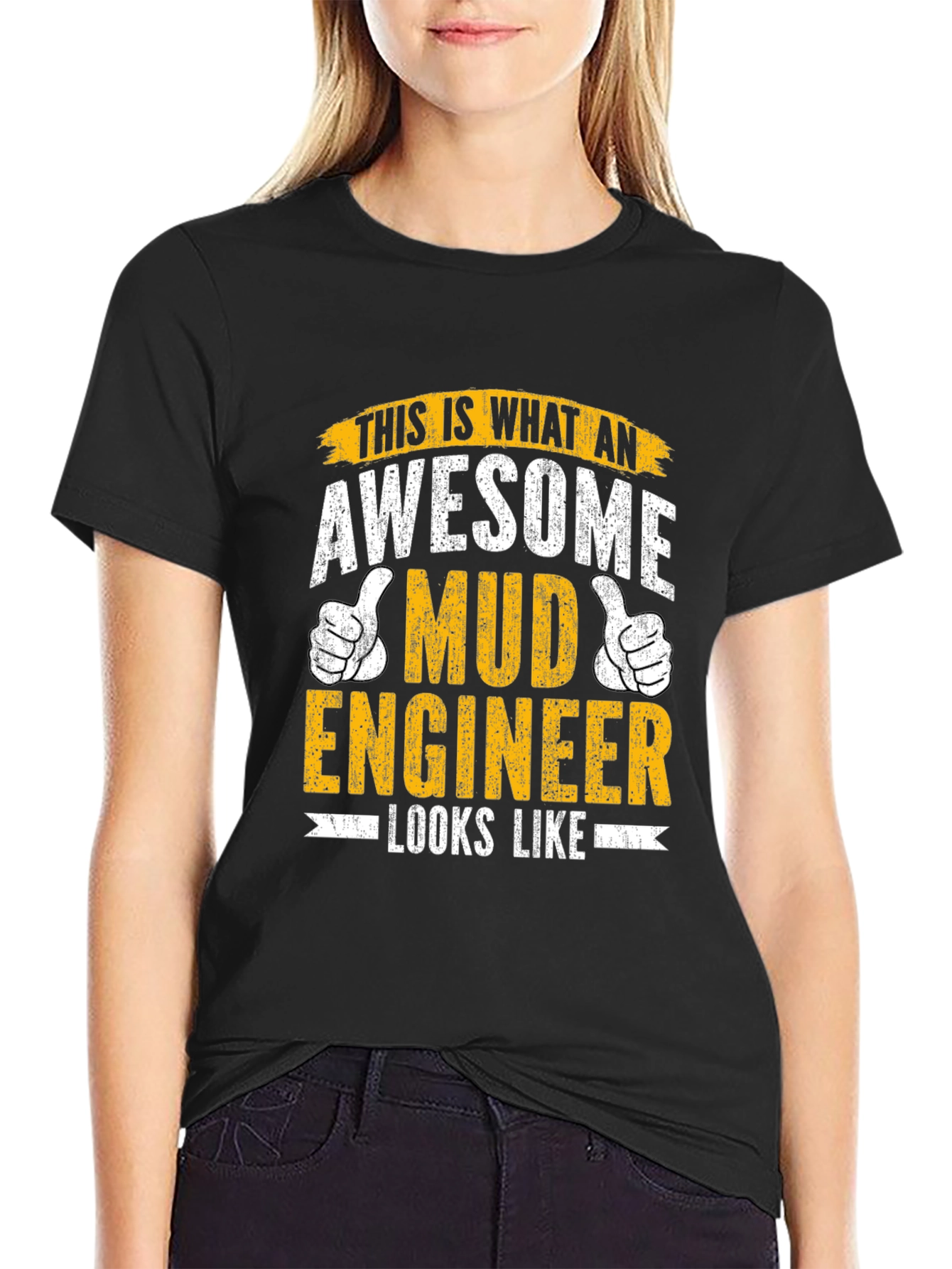 Awesome Mud Engineer T-Shirt - Black