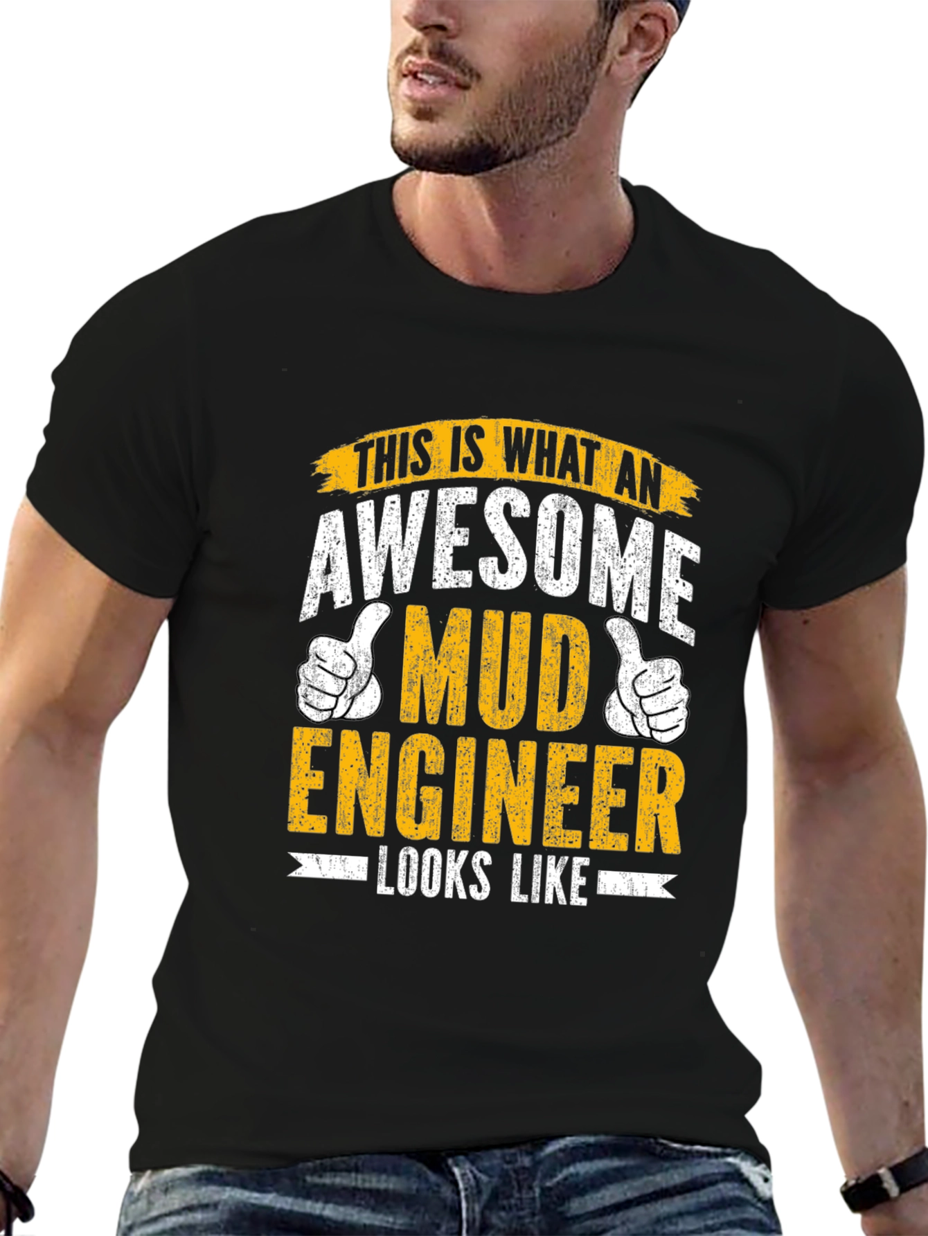 Awesome Mud Engineer T-Shirt - Black
