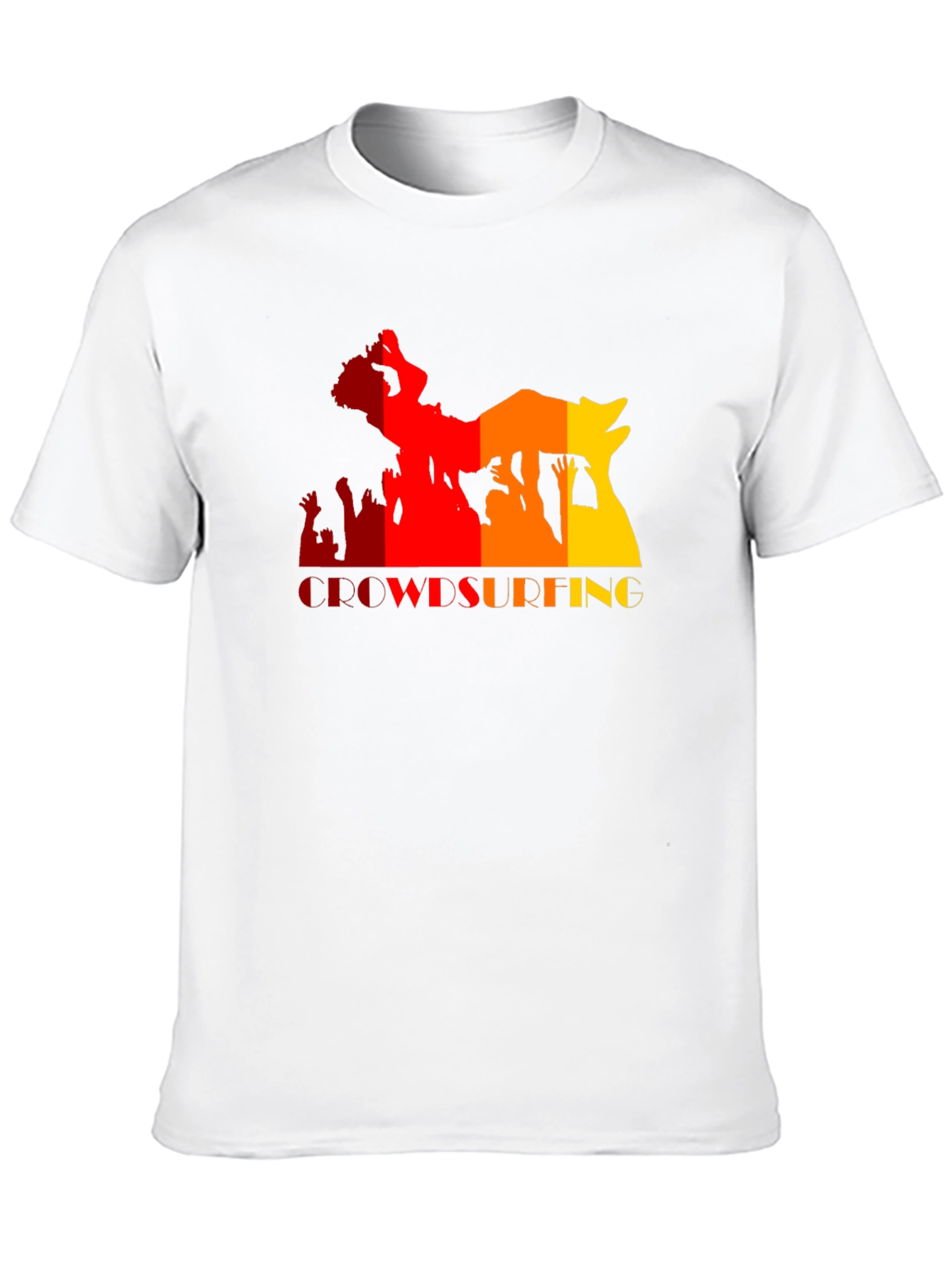 Crowdsurfing Graphic Black T-Shirt