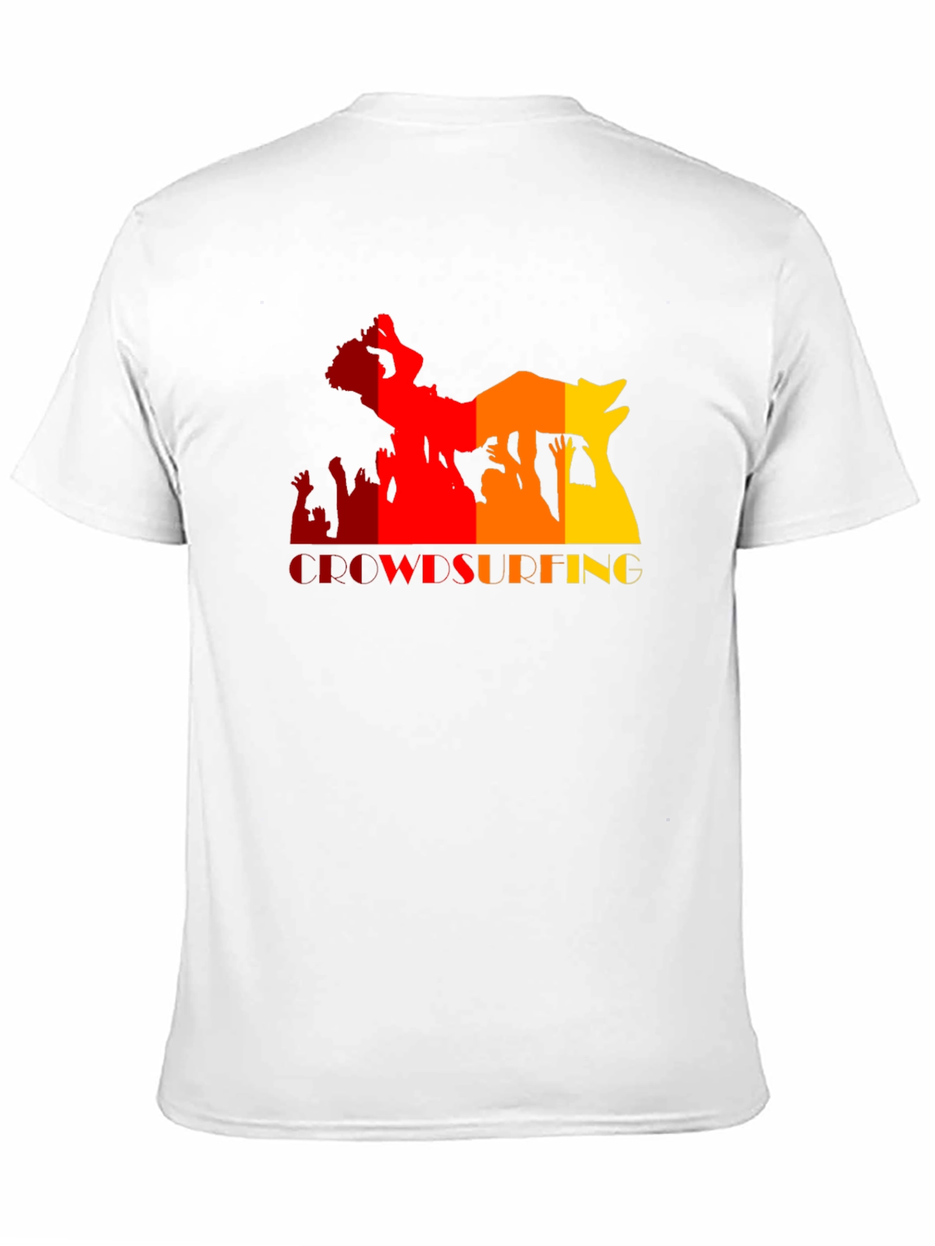 Crowdsurfing Graphic Black T-Shirt