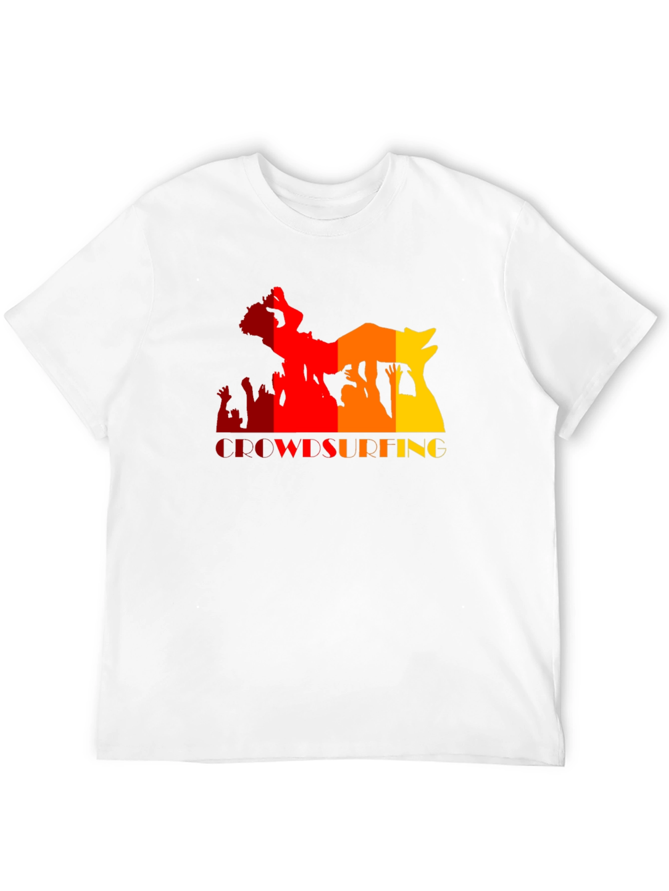 Crowdsurfing Graphic Black T-Shirt