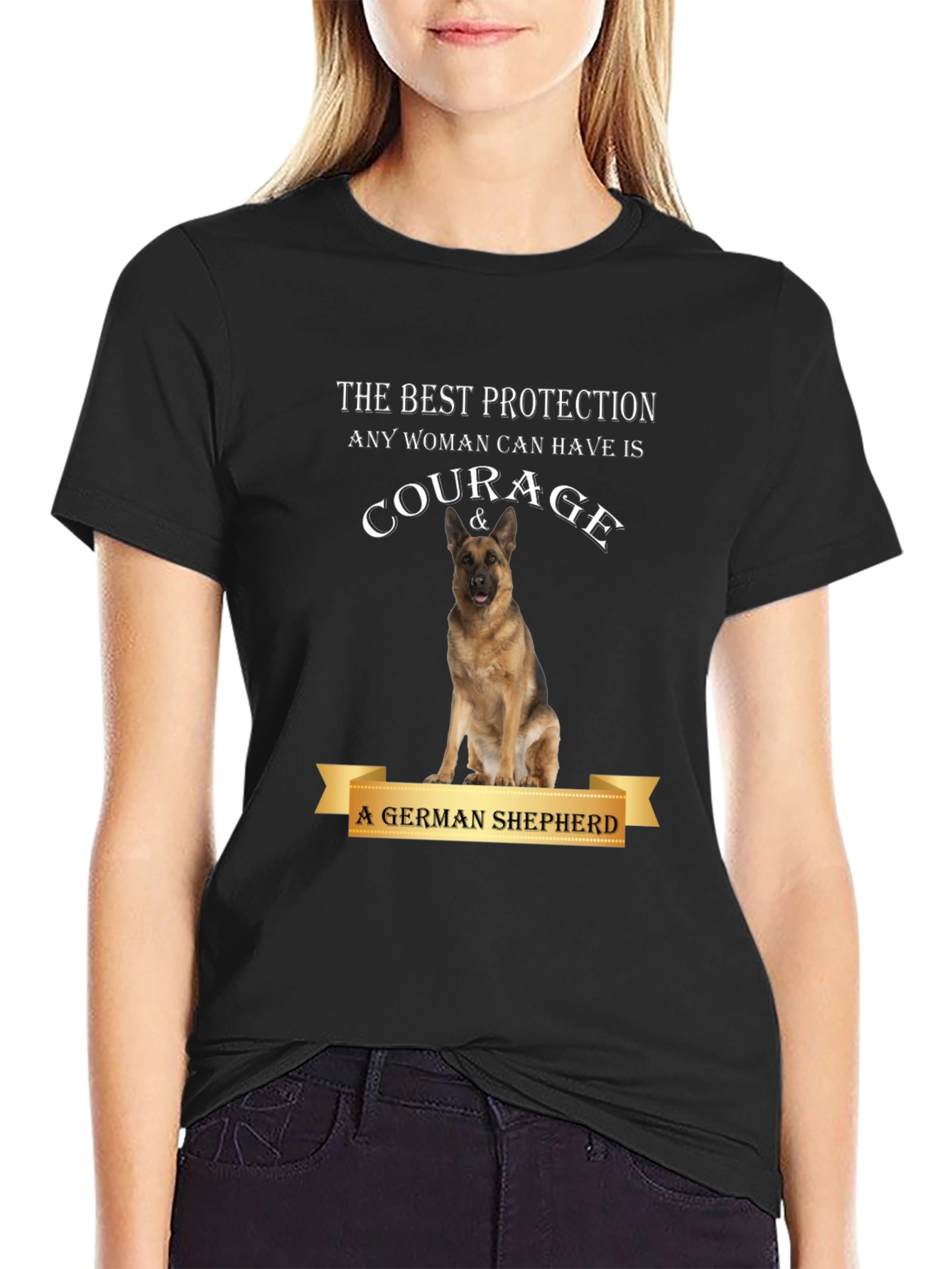 Courage & German Shepherd Protection T-Shirt