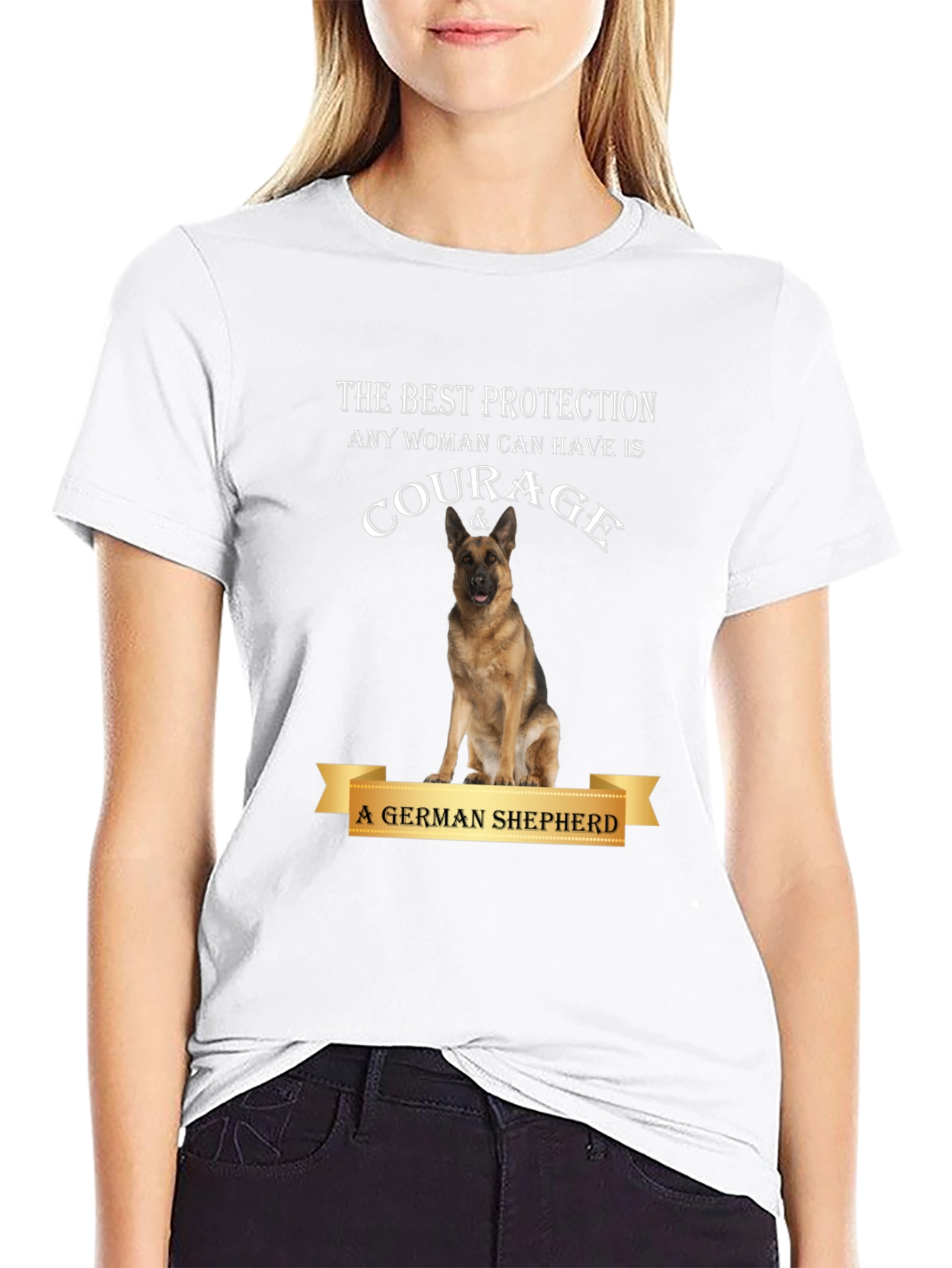 Courage & German Shepherd Protection T-Shirt