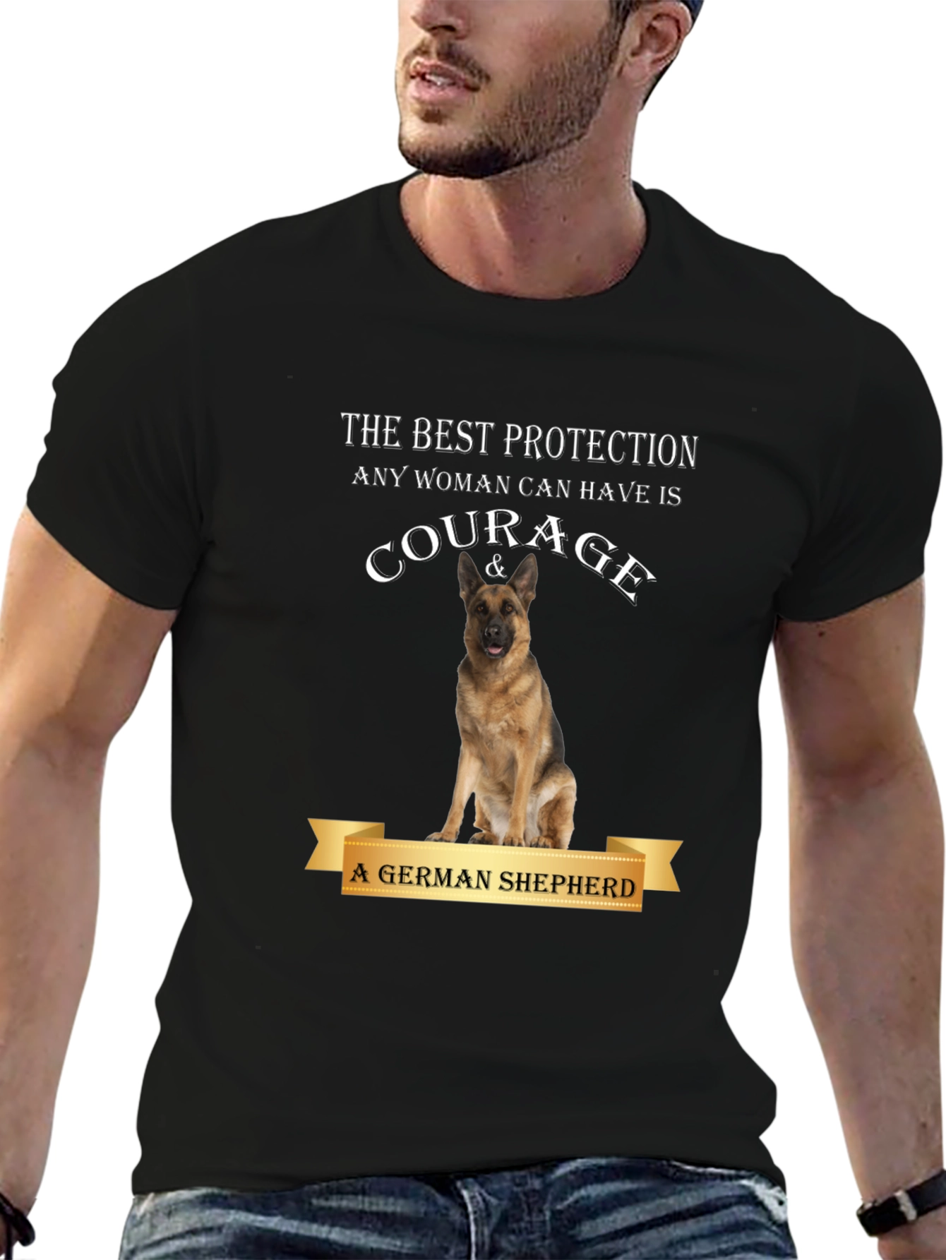 Courage & German Shepherd Protection T-Shirt