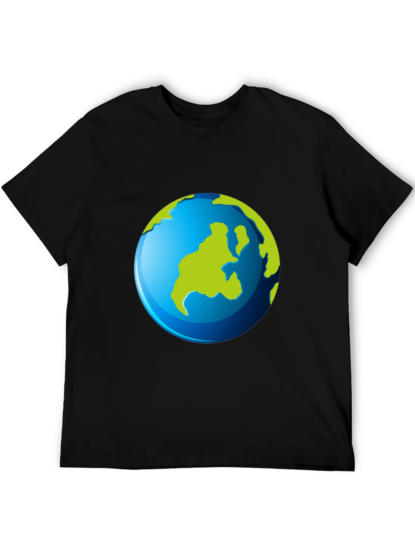 Earth Graphic Black T-Shirt - Global Design