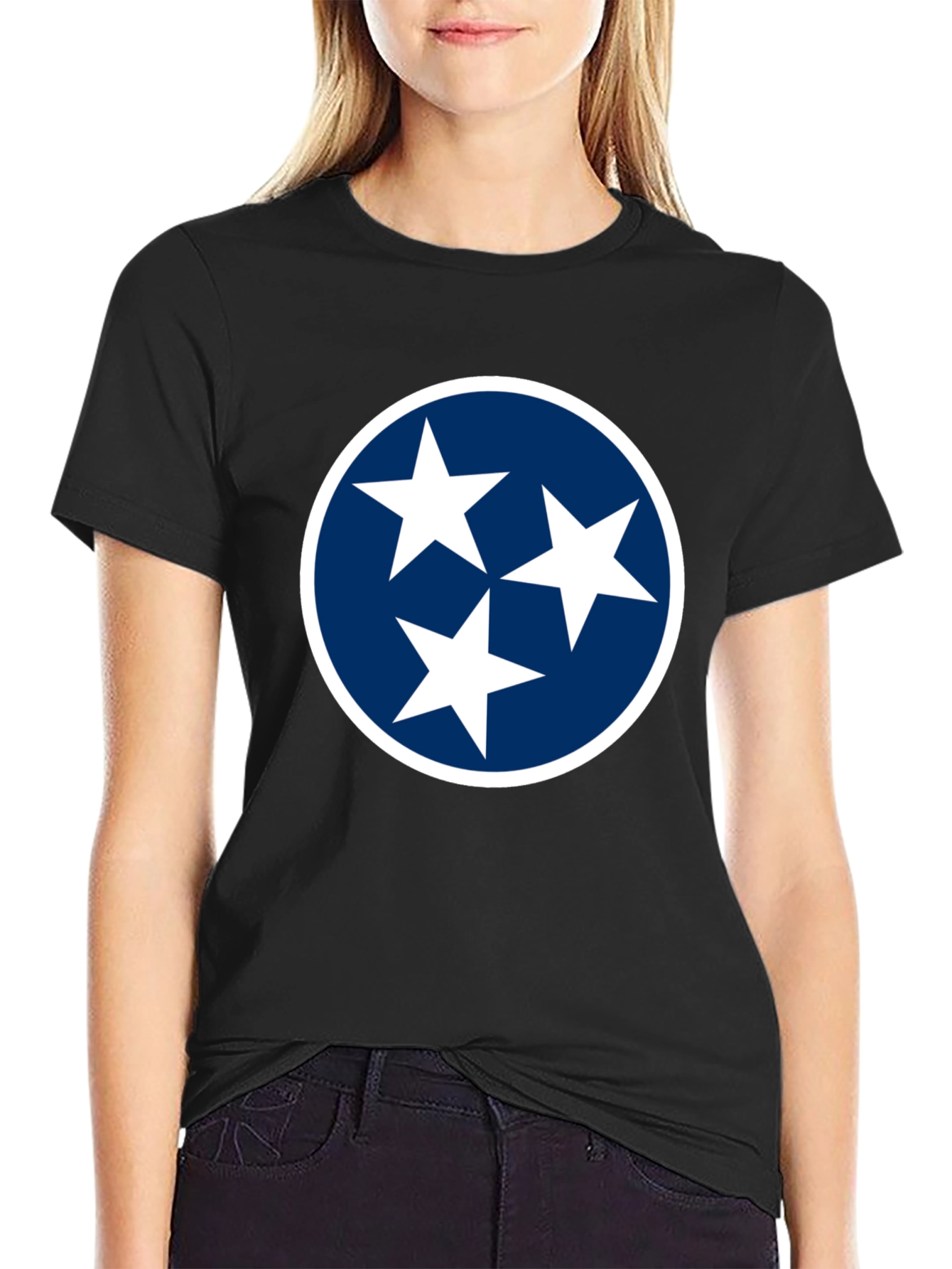 Tennessee Tri-Star Black T-Shirt