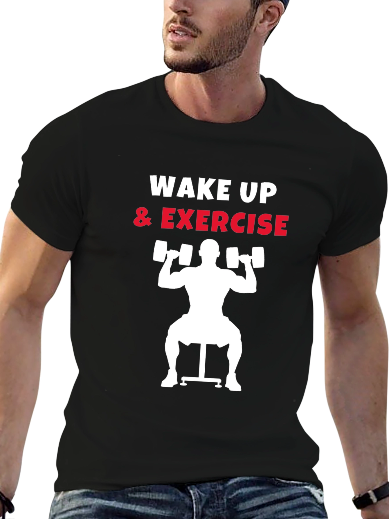 Wake Up & Exercise Graphic T-Shirt