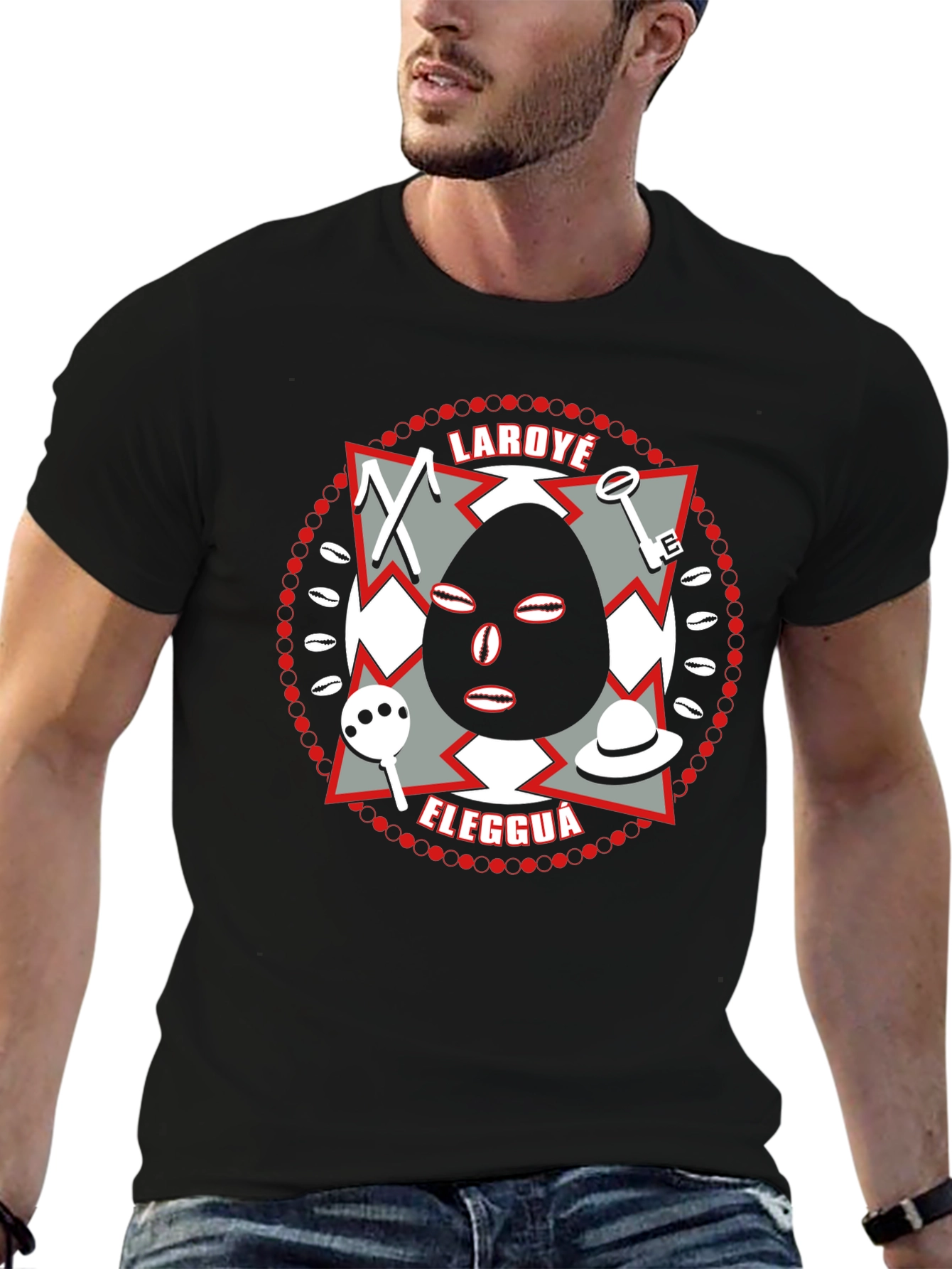 Laroye Eleggua T-Shirt - Orisha Elegua Design