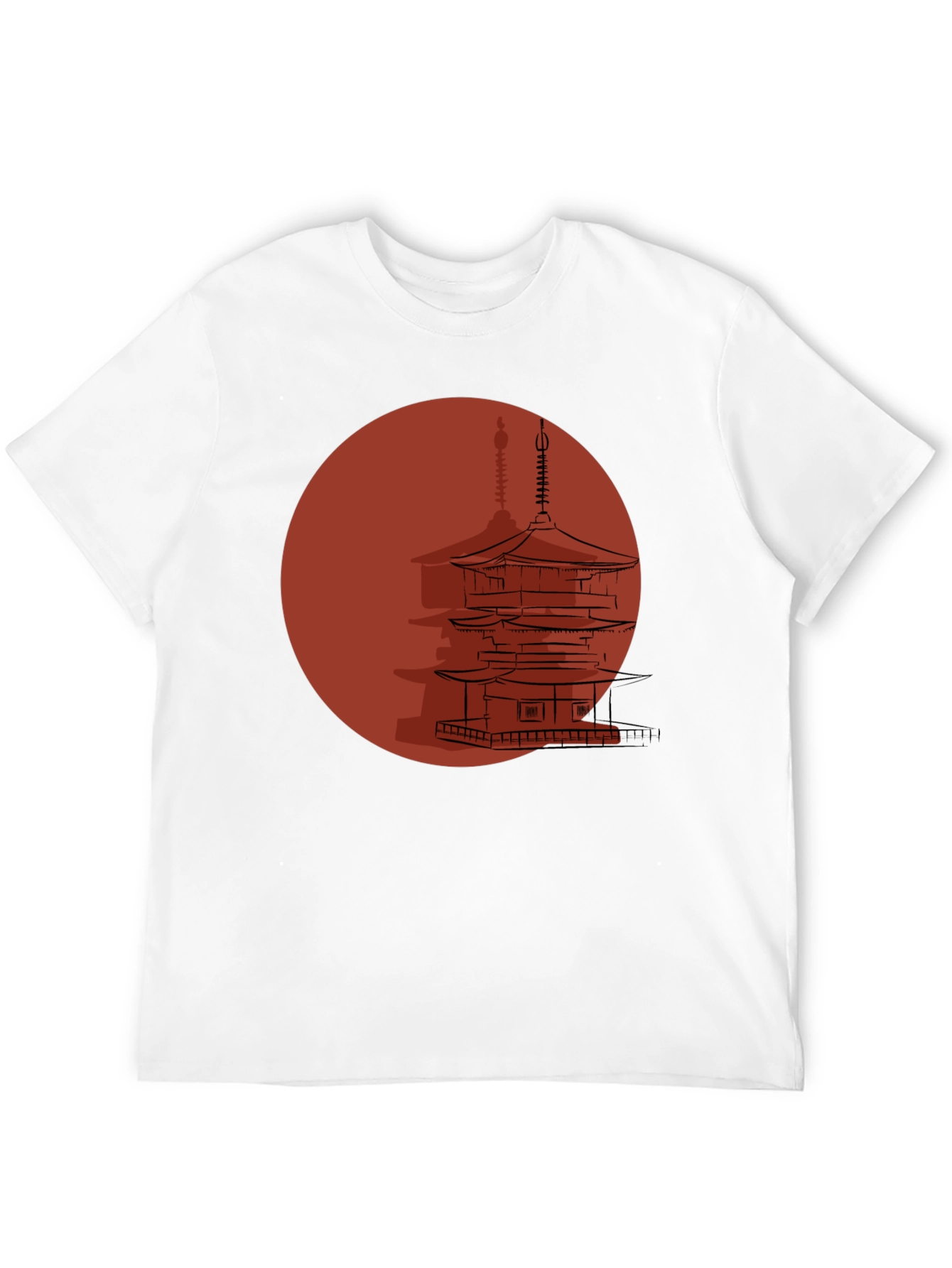 Japanese Pagoda Graphic T-Shirt