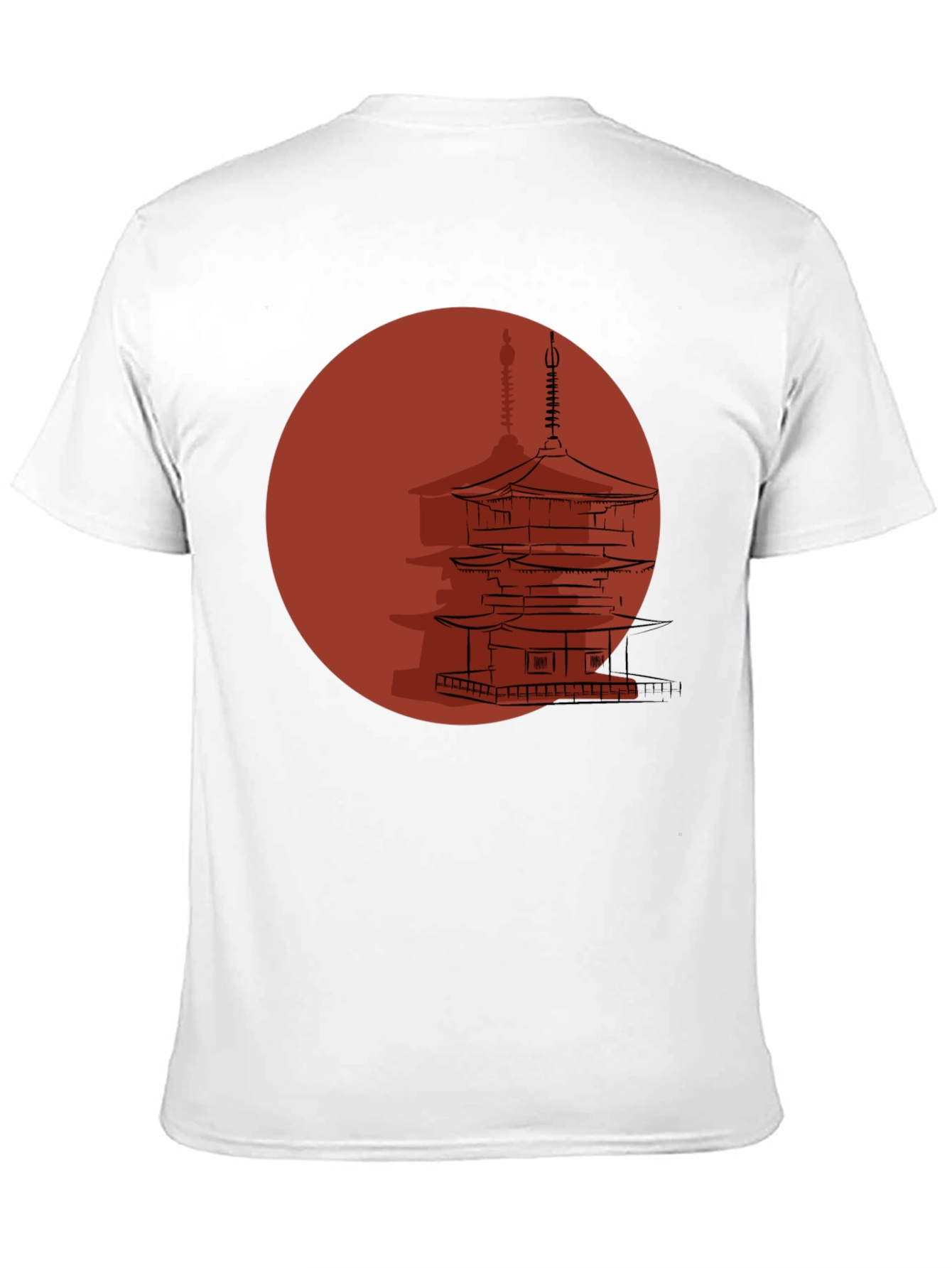 Japanese Pagoda Graphic T-Shirt
