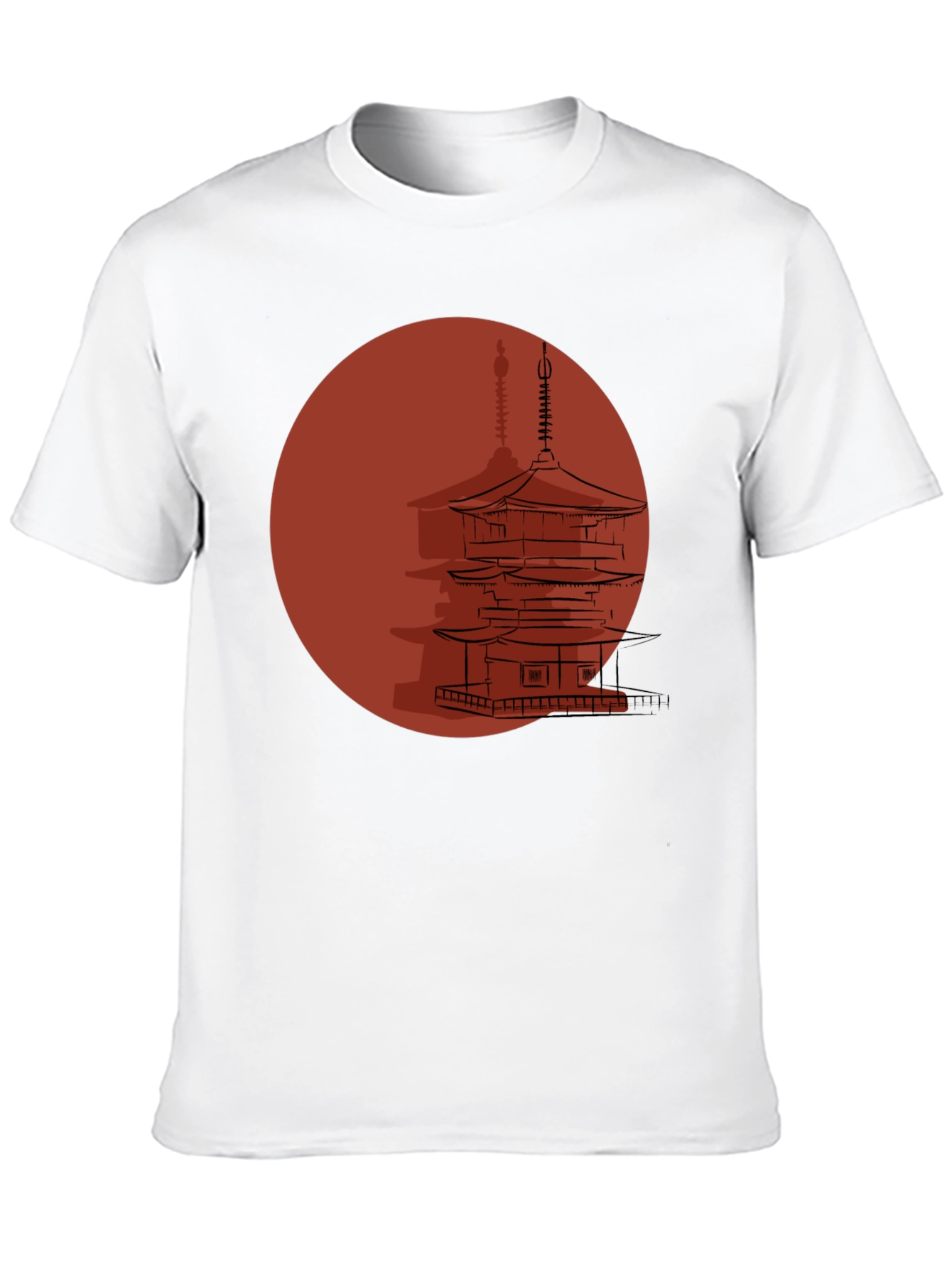 Japanese Pagoda Graphic T-Shirt