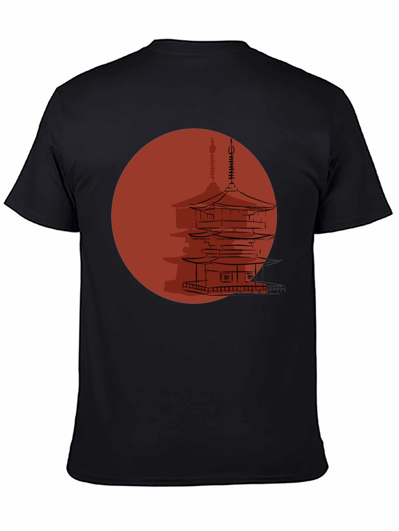 Japanese Pagoda Graphic T-Shirt